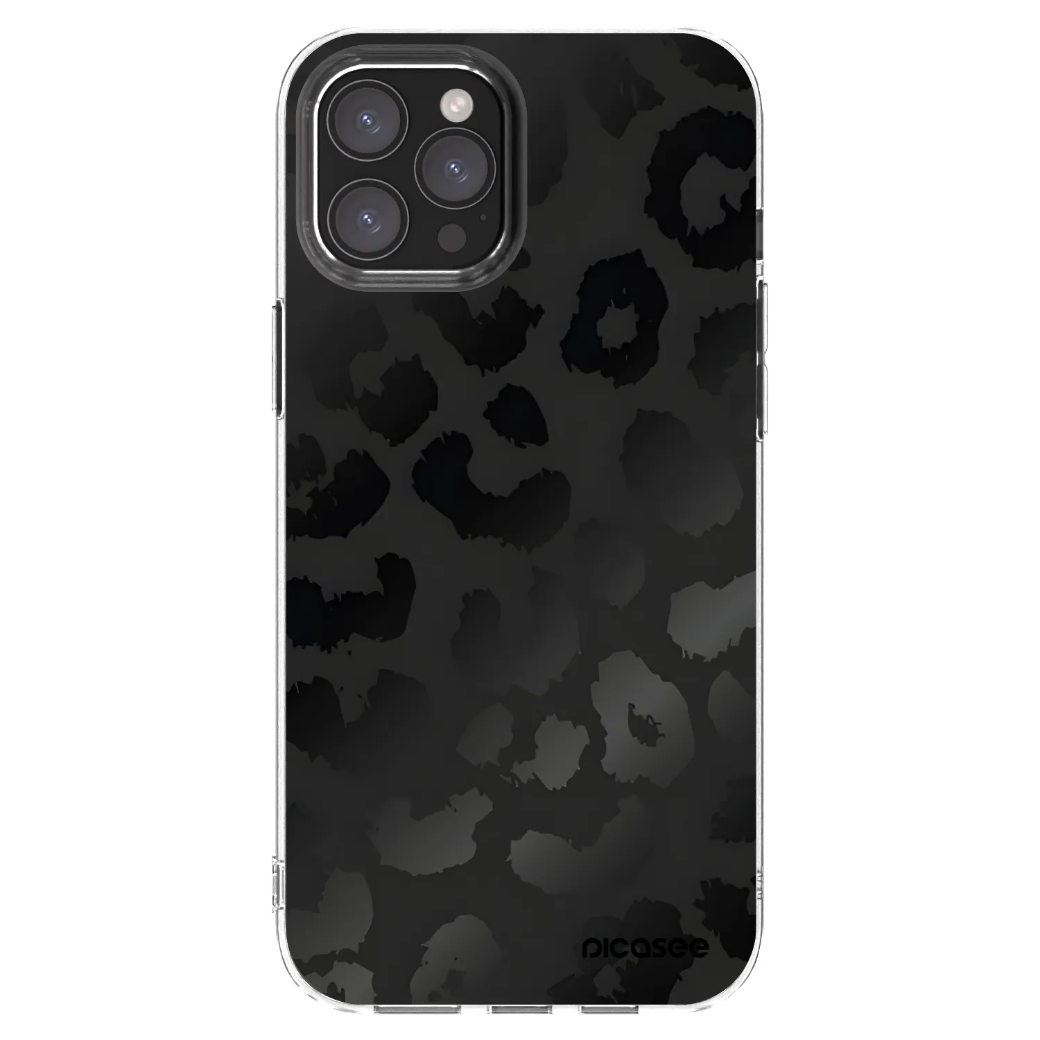 Picasee διαφανής θήκη σιλικόνης Apple iPhone 12 Pro Max - Midnight Leopard