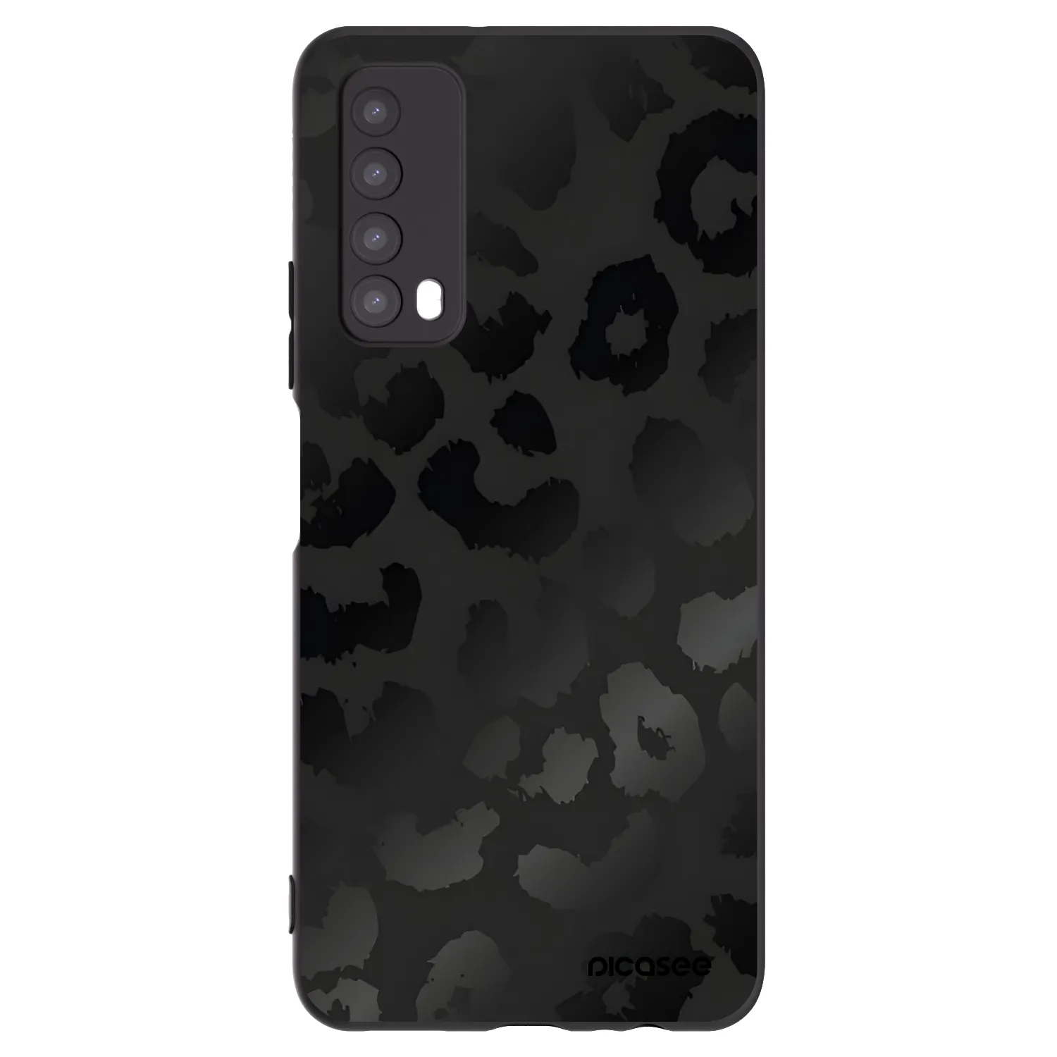 Picasee Μαύρη θήκη σιλικόνης για Huawei P Smart 2021 - Midnight Leopard