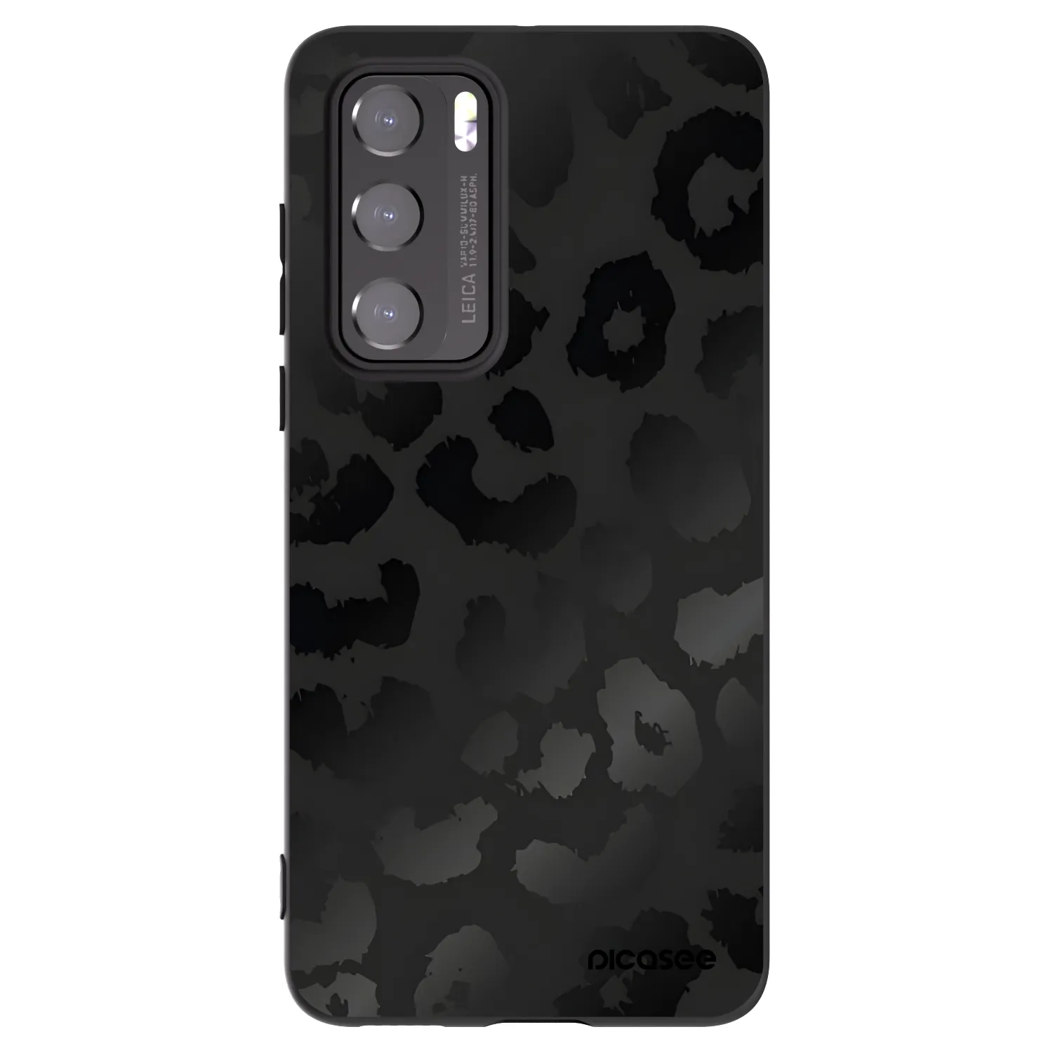 Picasee Μαύρη θήκη σιλικόνης για Huawei P40 - Midnight Leopard