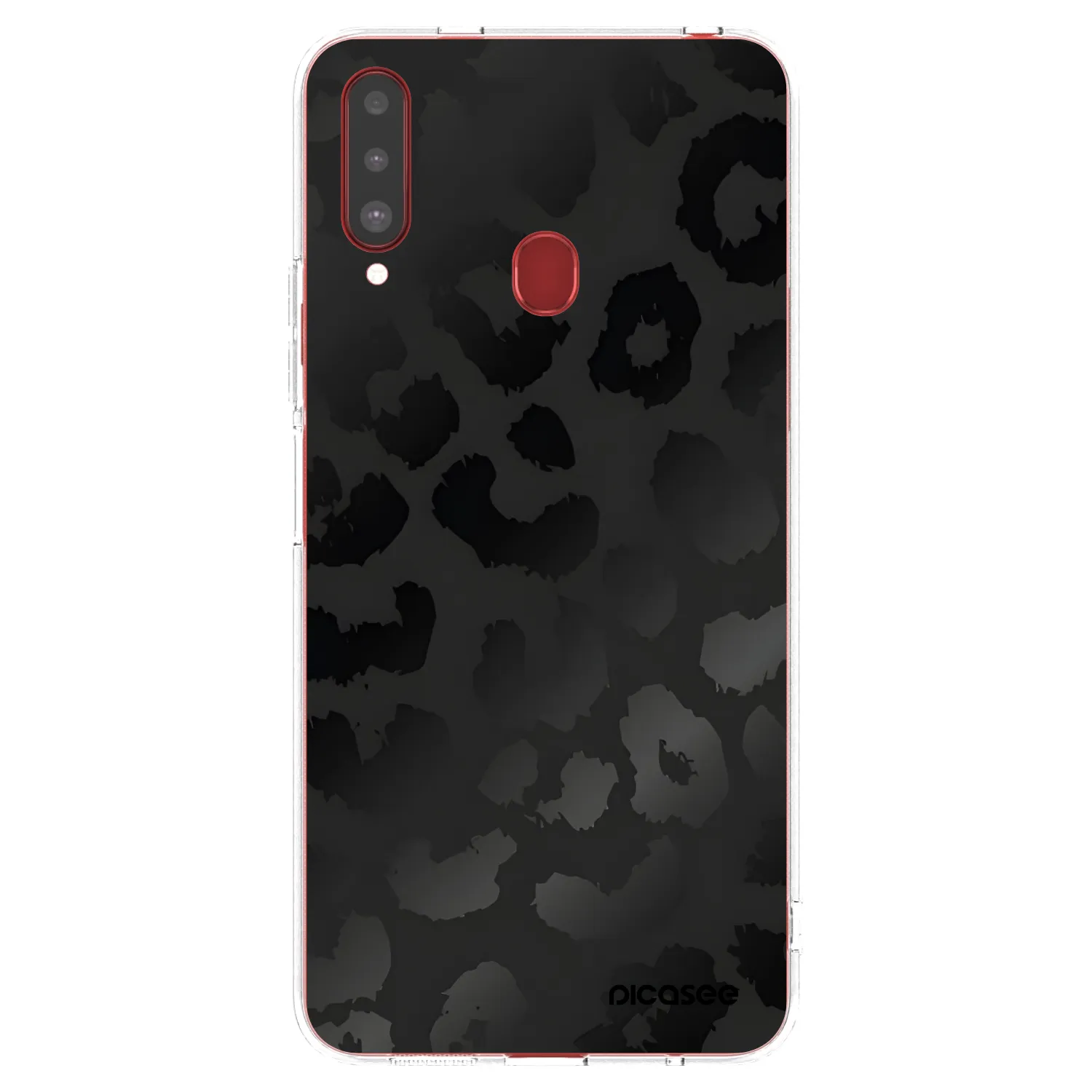 Picasee διαφανής θήκη σιλικόνης Samsung Galaxy A20s - Midnight Leopard