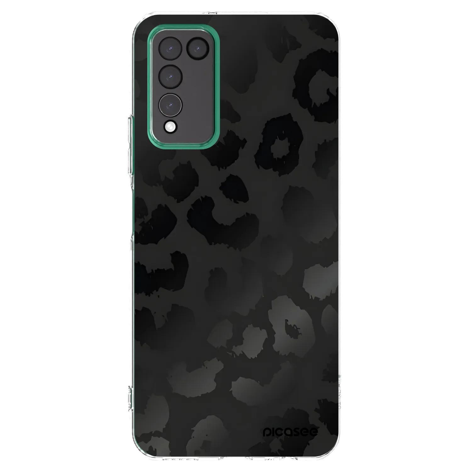 Picasee διαφανής θήκη σιλικόνης Honor 10X Lite - Midnight Leopard