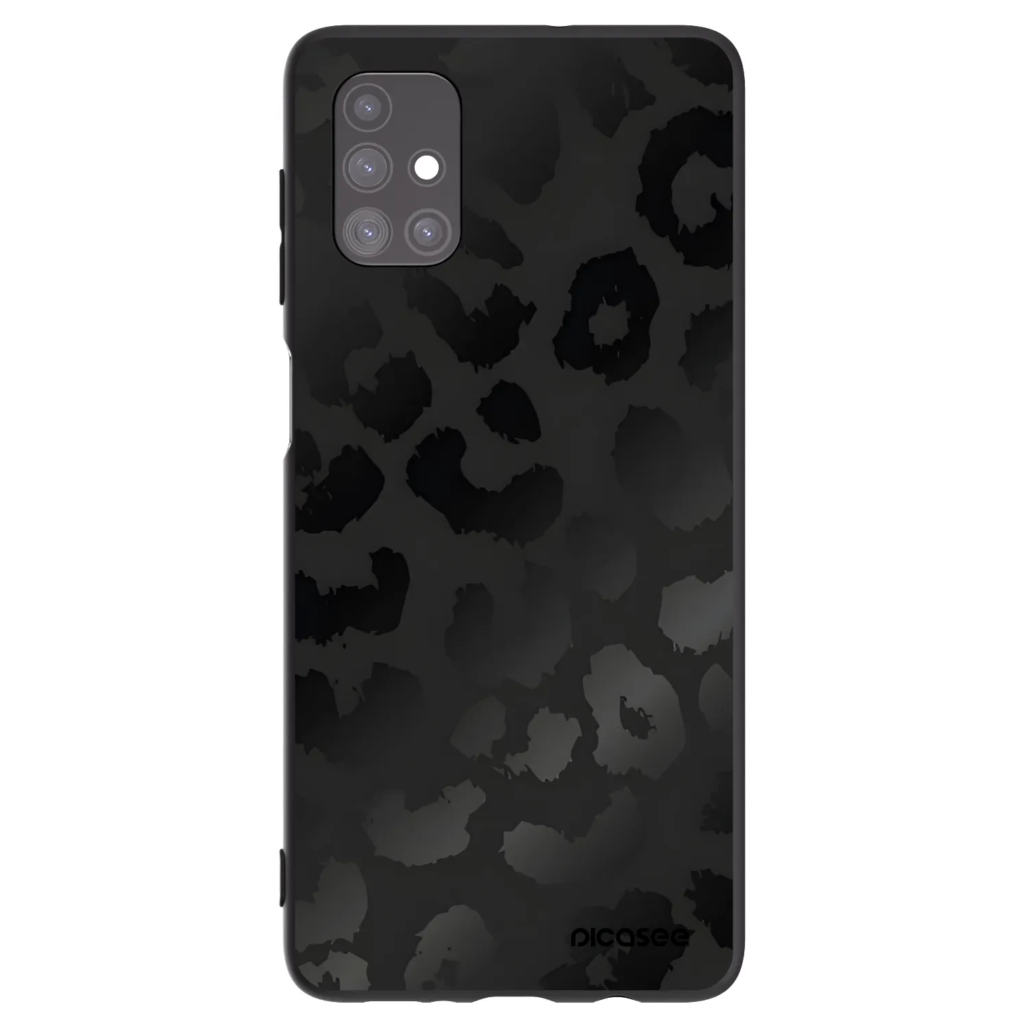 Picasee Μαύρη θήκη σιλικόνης για Samsung Galaxy M51 M515F - Midnight Leopard