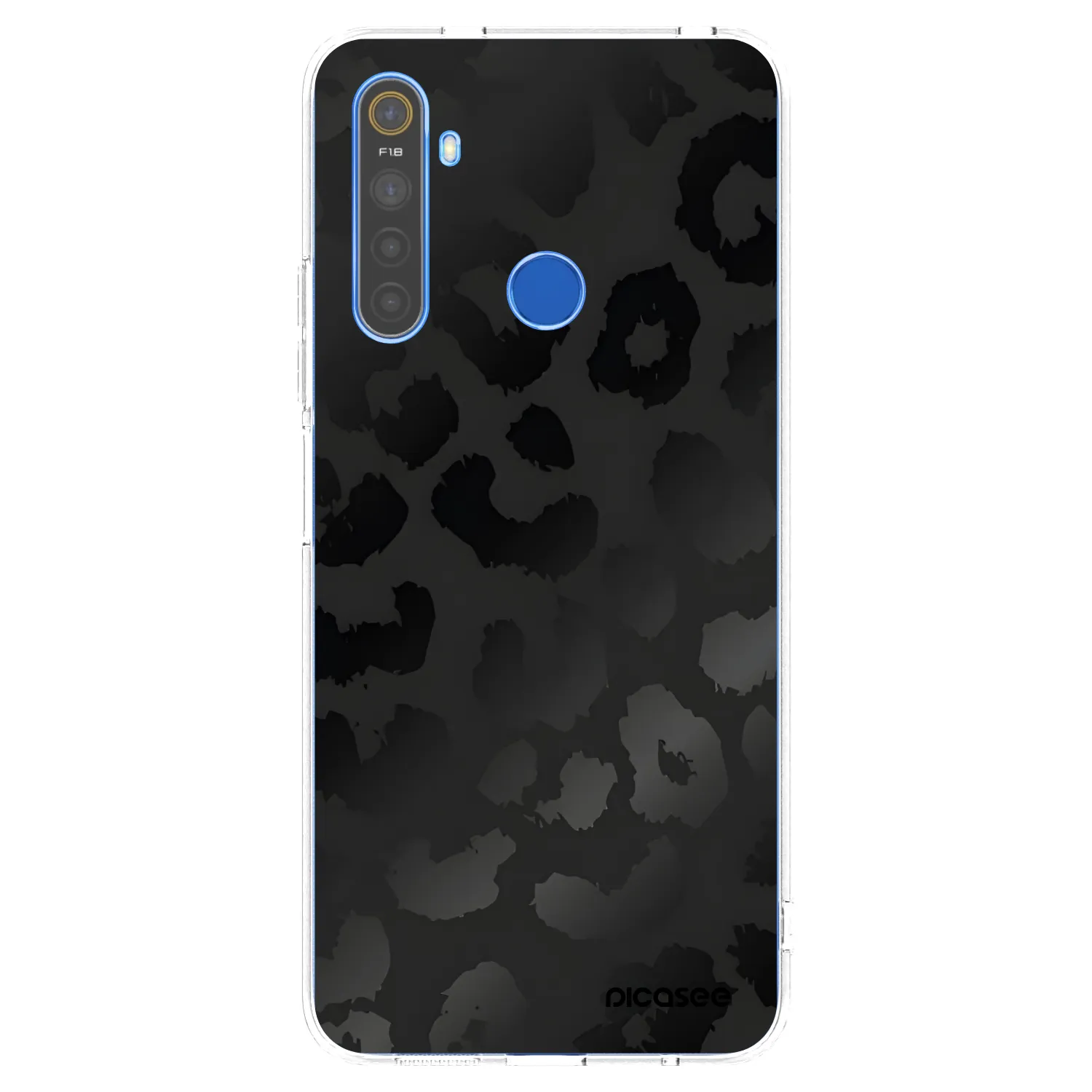 Picasee διαφανής θήκη σιλικόνης Realme 5 - Midnight Leopard