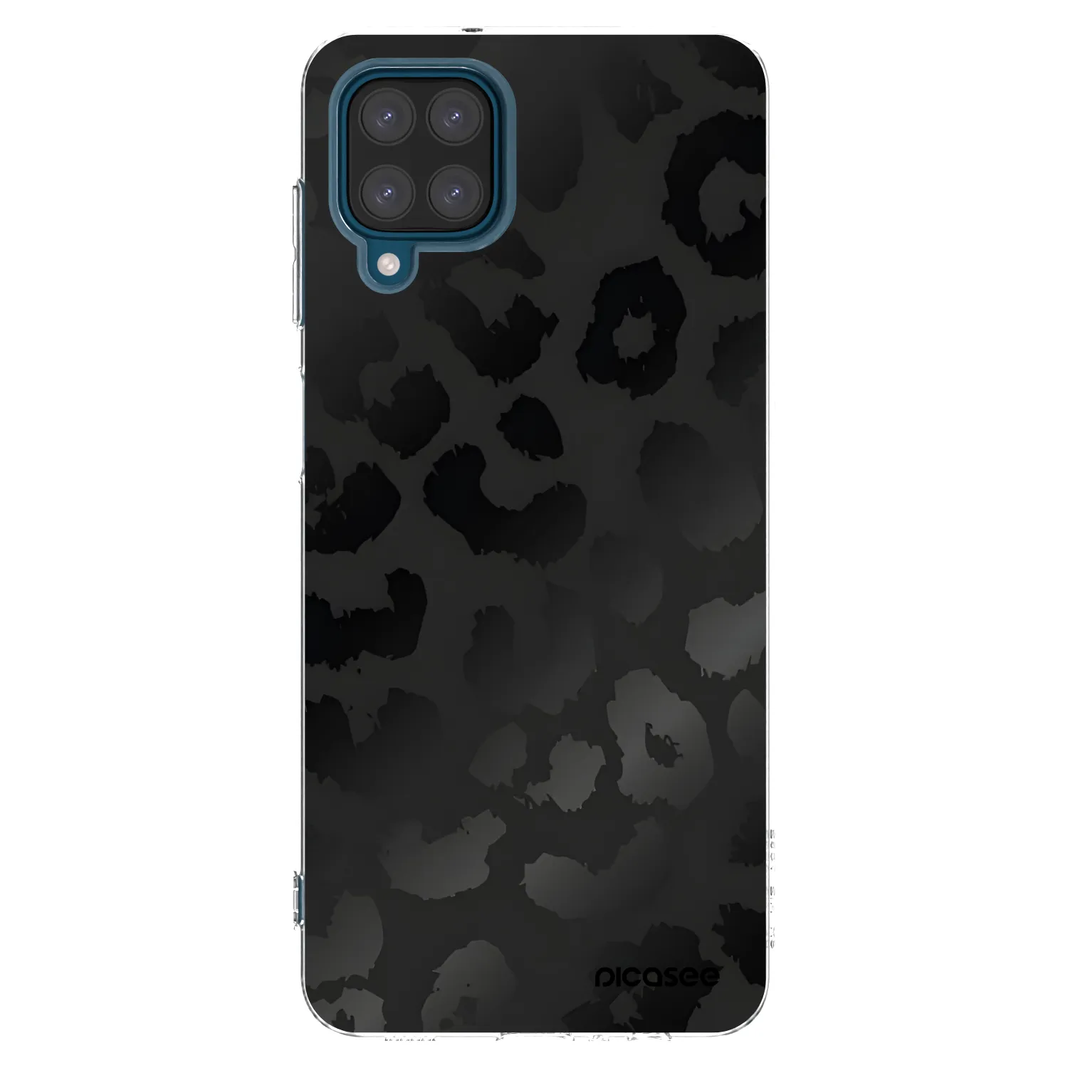 Picasee διαφανής θήκη σιλικόνης Samsung Galaxy A12 A125F - Midnight Leopard