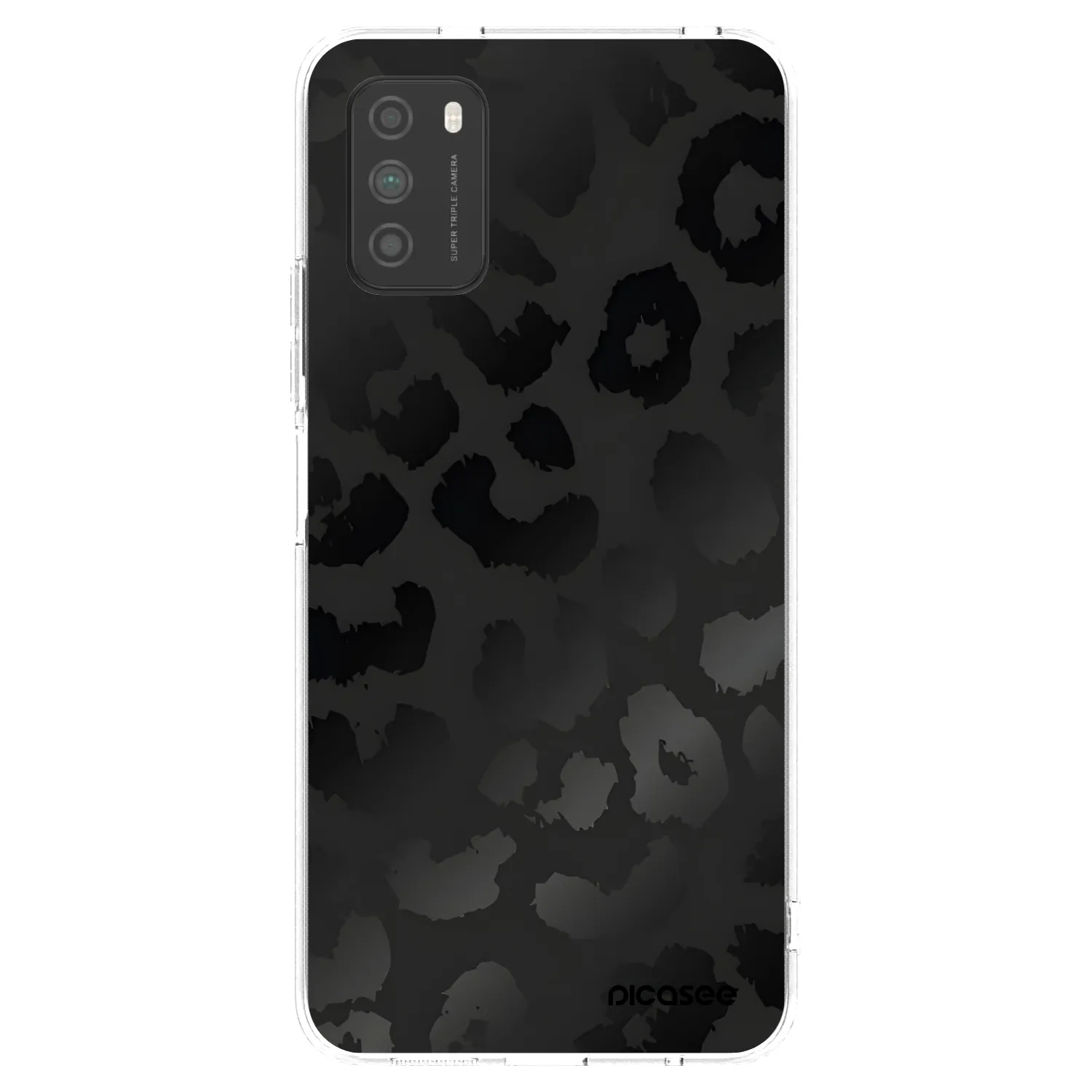 Picasee διαφανής θήκη σιλικόνης Xiaomi Poco M3 - Midnight Leopard