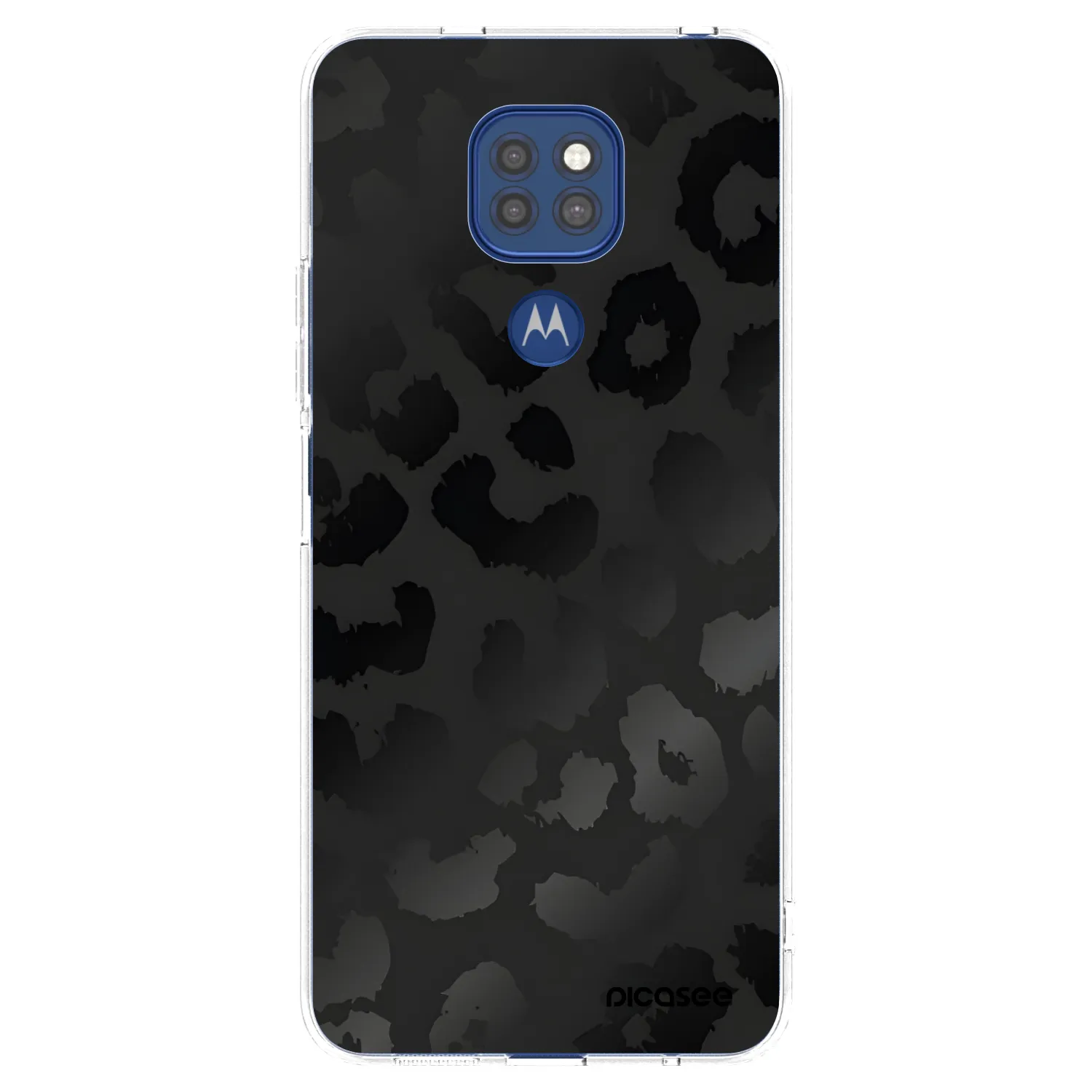 Picasee διαφανής θήκη σιλικόνης Motorola Moto G9 Play - Midnight Leopard