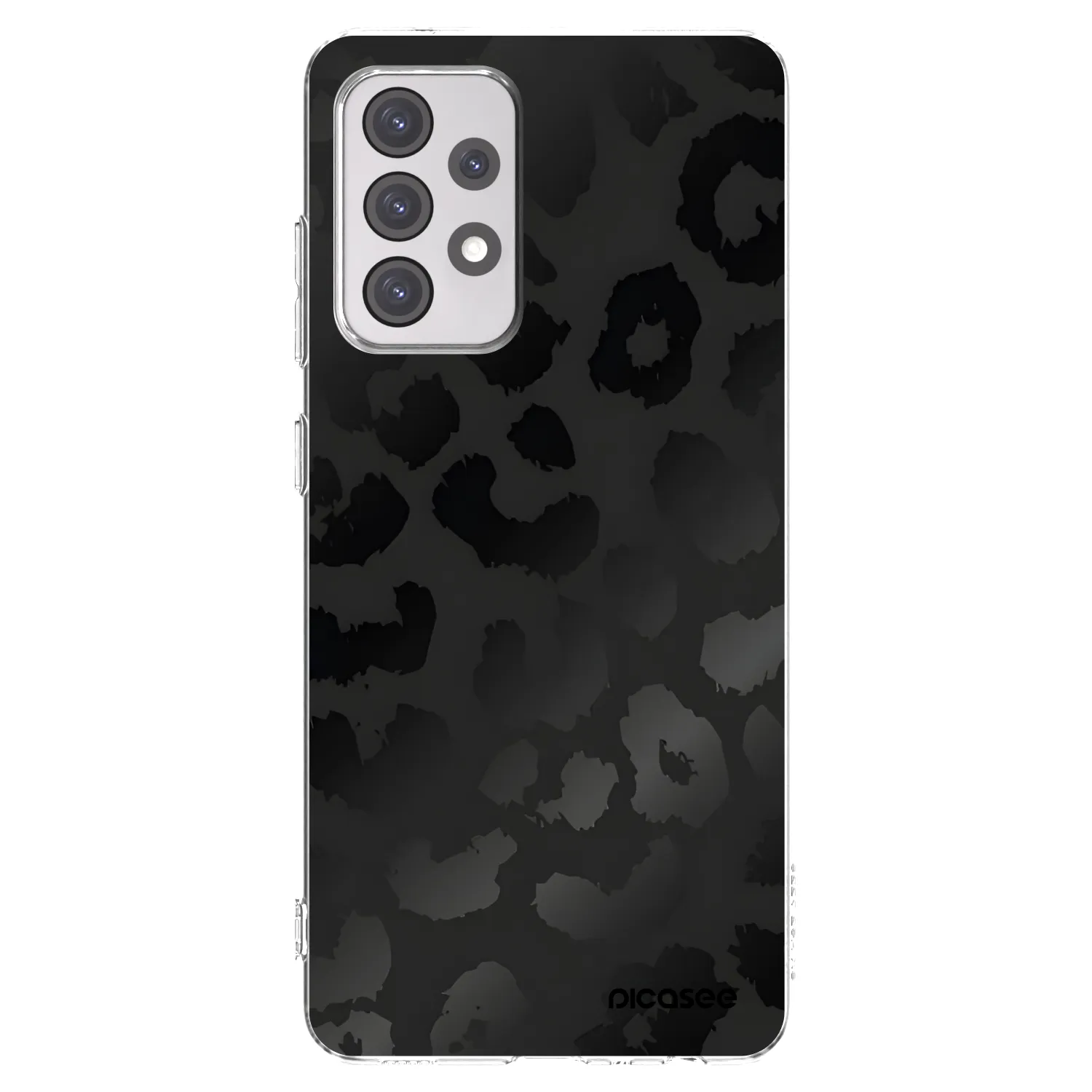 Picasee διαφανής θήκη σιλικόνης Samsung Galaxy A52 5G A525F - Midnight Leopard