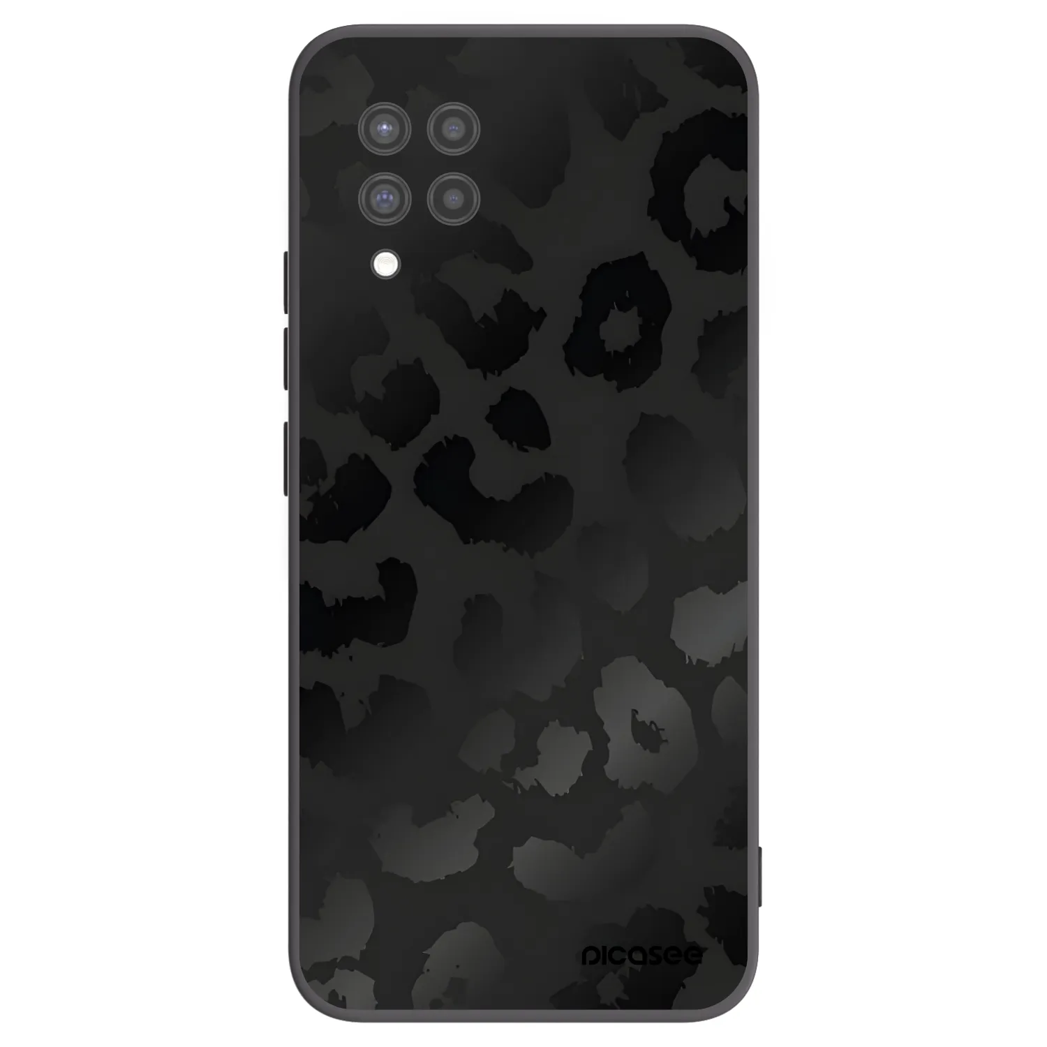 Picasee Μαύρη θήκη σιλικόνης για Samsung Galaxy A42 A426B - Midnight Leopard