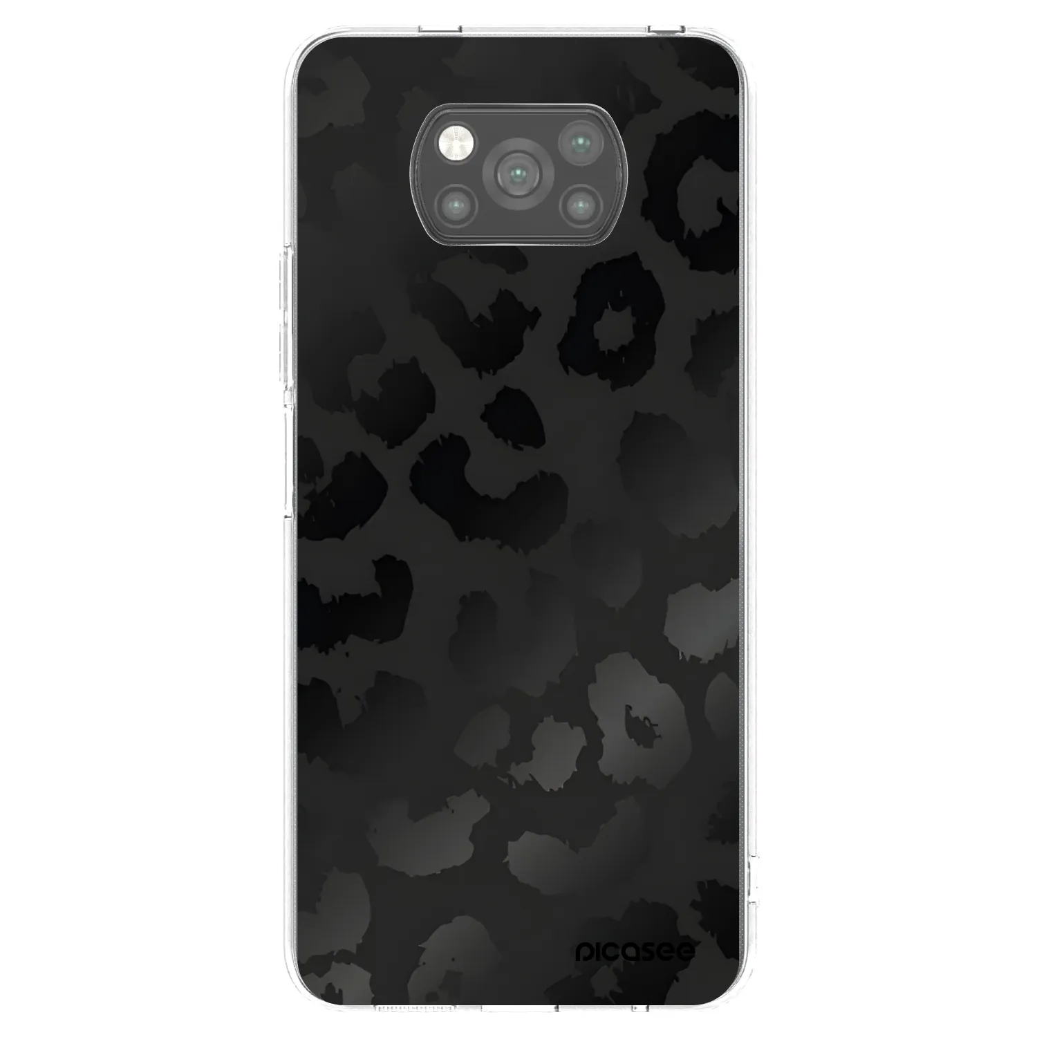 Picasee Μαύρη θήκη σιλικόνης για Xiaomi Poco X3 Pro - Midnight Leopard