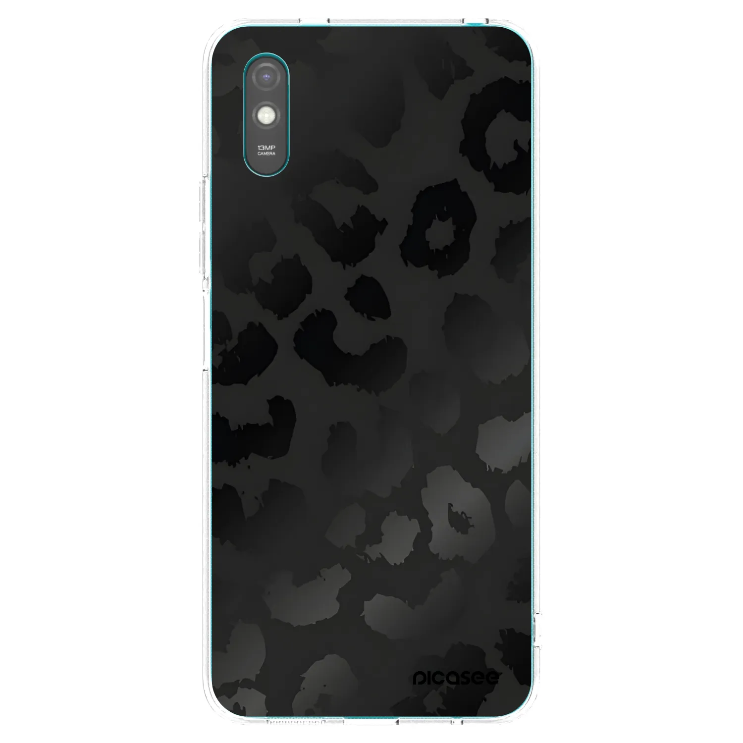 Picasee διαφανής θήκη σιλικόνης Xiaomi Redmi 9AT - Midnight Leopard