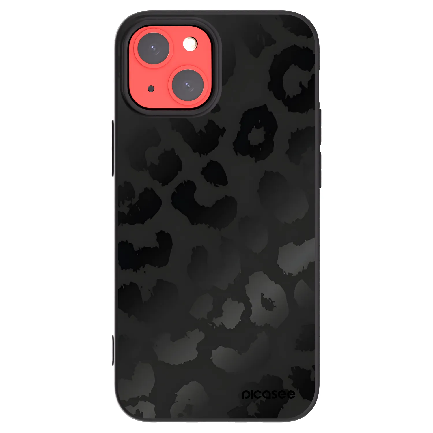 Picasee Μαύρη θήκη σιλικόνης για Apple iPhone 13 mini - Midnight Leopard