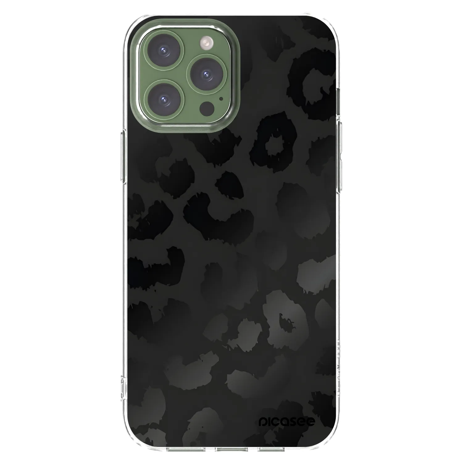 Picasee διαφανής θήκη σιλικόνης Apple iPhone 13 Pro Max - Midnight Leopard