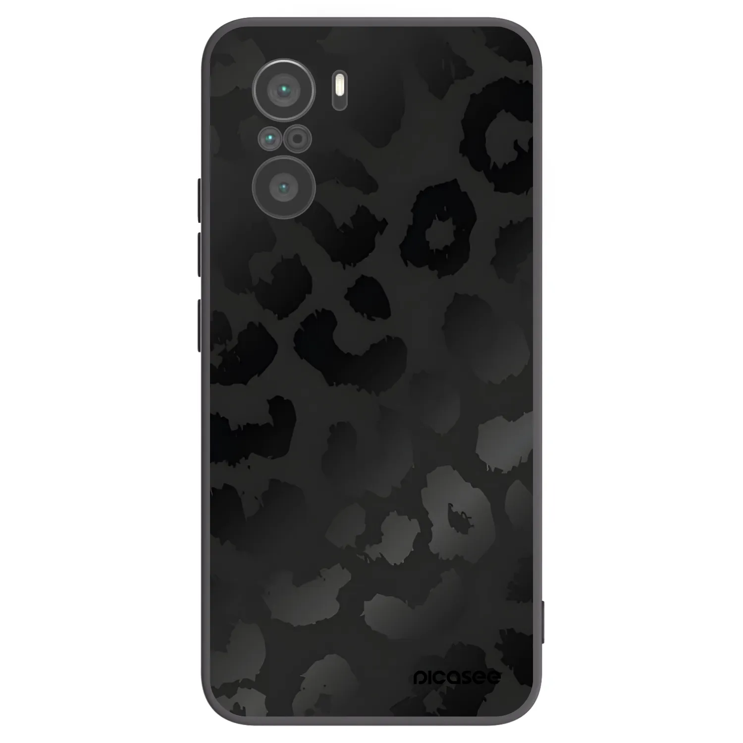 Picasee Μαύρη θήκη σιλικόνης για Xiaomi Poco F3 - Midnight Leopard