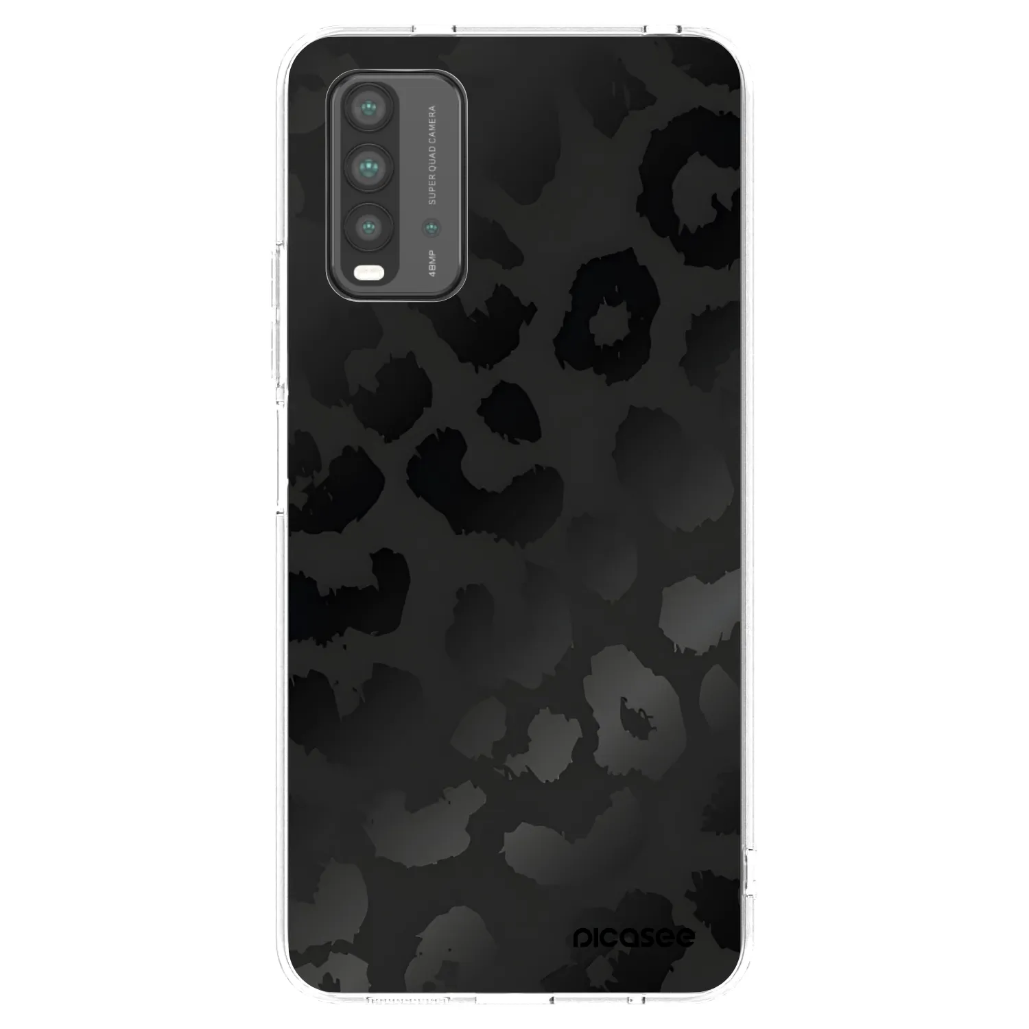 Picasee Μαύρη θήκη σιλικόνης για Xiaomi Redmi 9T - Midnight Leopard