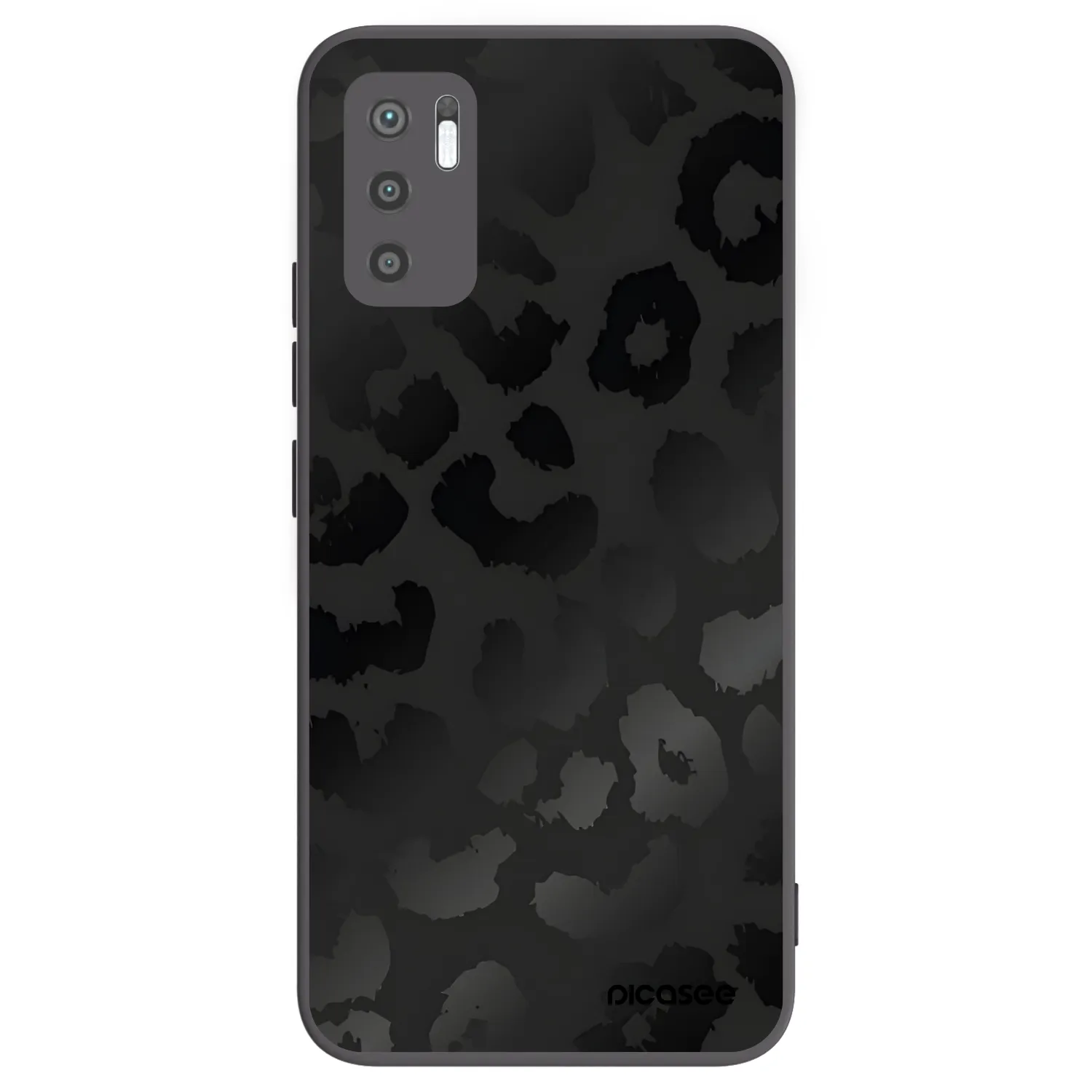 Picasee Μαύρη θήκη σιλικόνης για Xiaomi Redmi Note 10 5G - Midnight Leopard