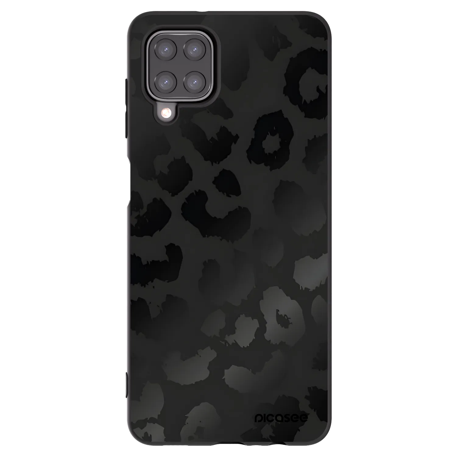 Picasee Μαύρη θήκη σιλικόνης για Samsung Galaxy M12 M127F - Midnight Leopard
