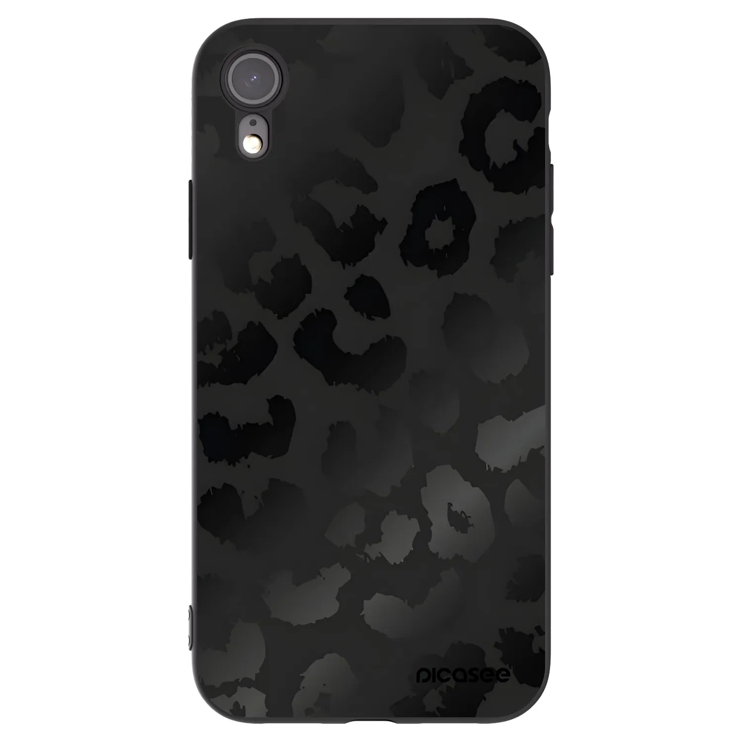 Picasee Μαύρη θήκη σιλικόνης για Apple iPhone 6 Plus/6S Plus - Midnight Leopard