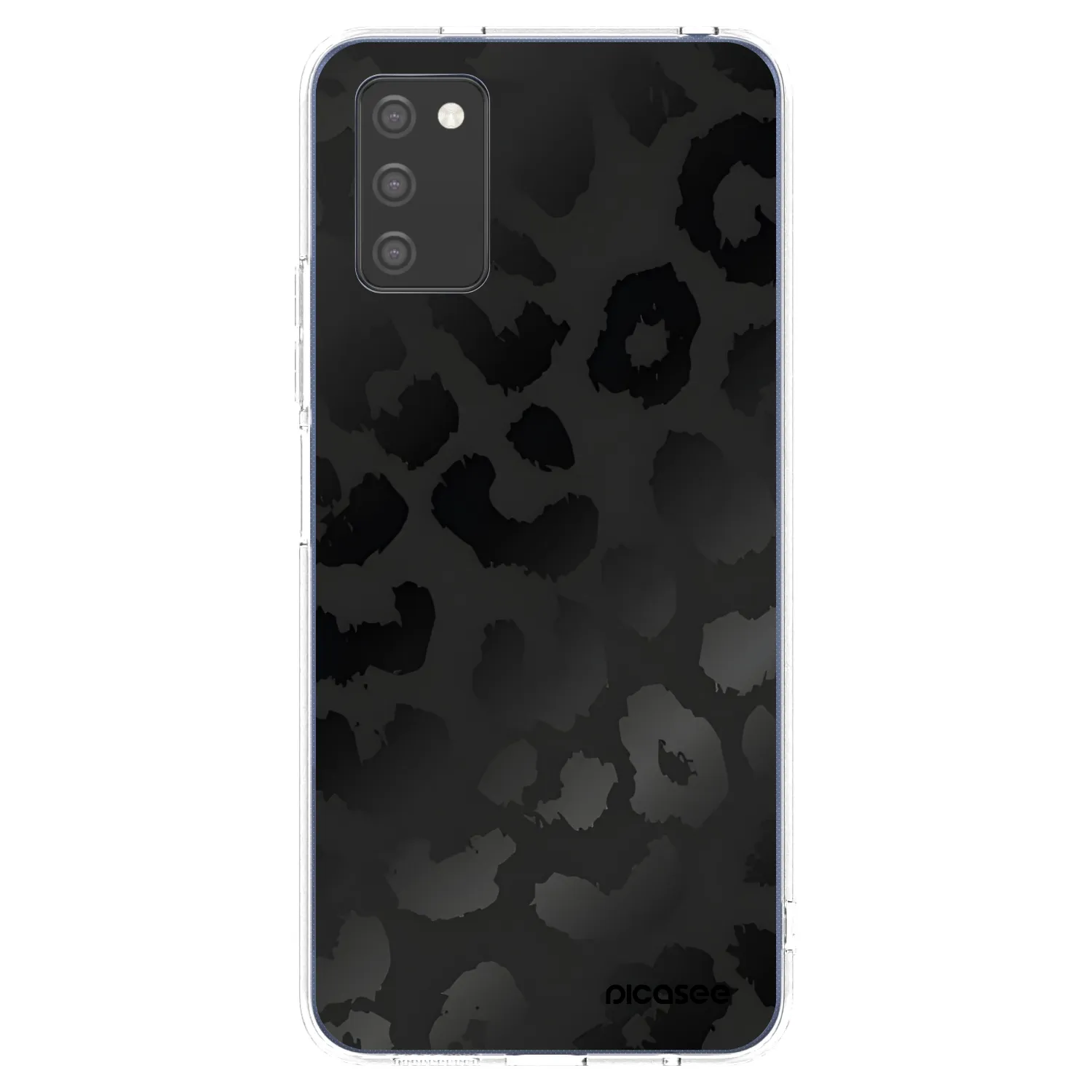 Picasee διαφανής θήκη σιλικόνης Samsung Galaxy A02s A025G - Midnight Leopard