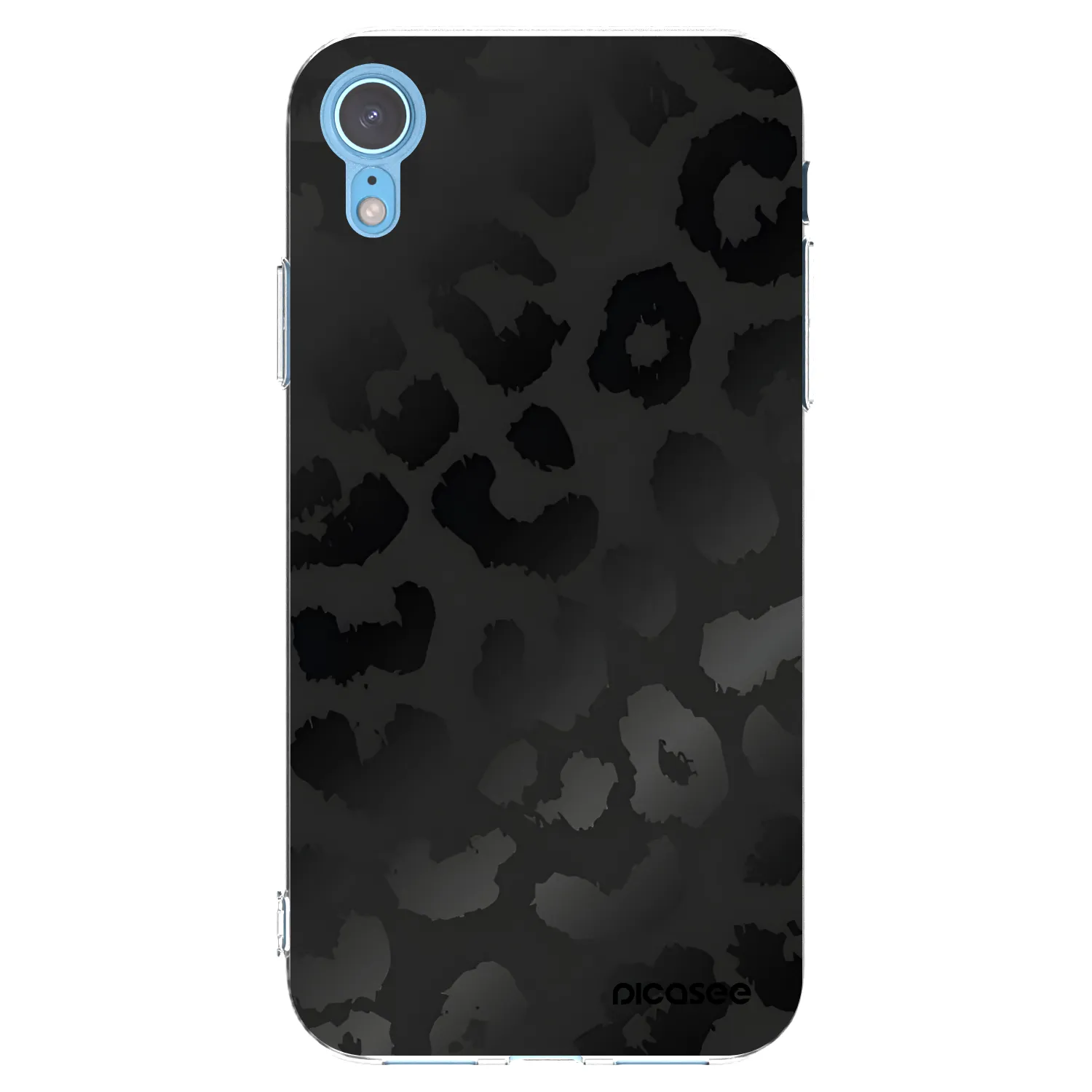 Picasee διαφανής θήκη σιλικόνης Apple iPhone XR - Midnight Leopard