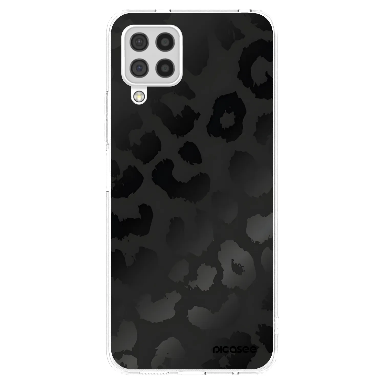 Picasee διαφανής θήκη σιλικόνης Samsung Galaxy A22 A225F 4G - Midnight Leopard
