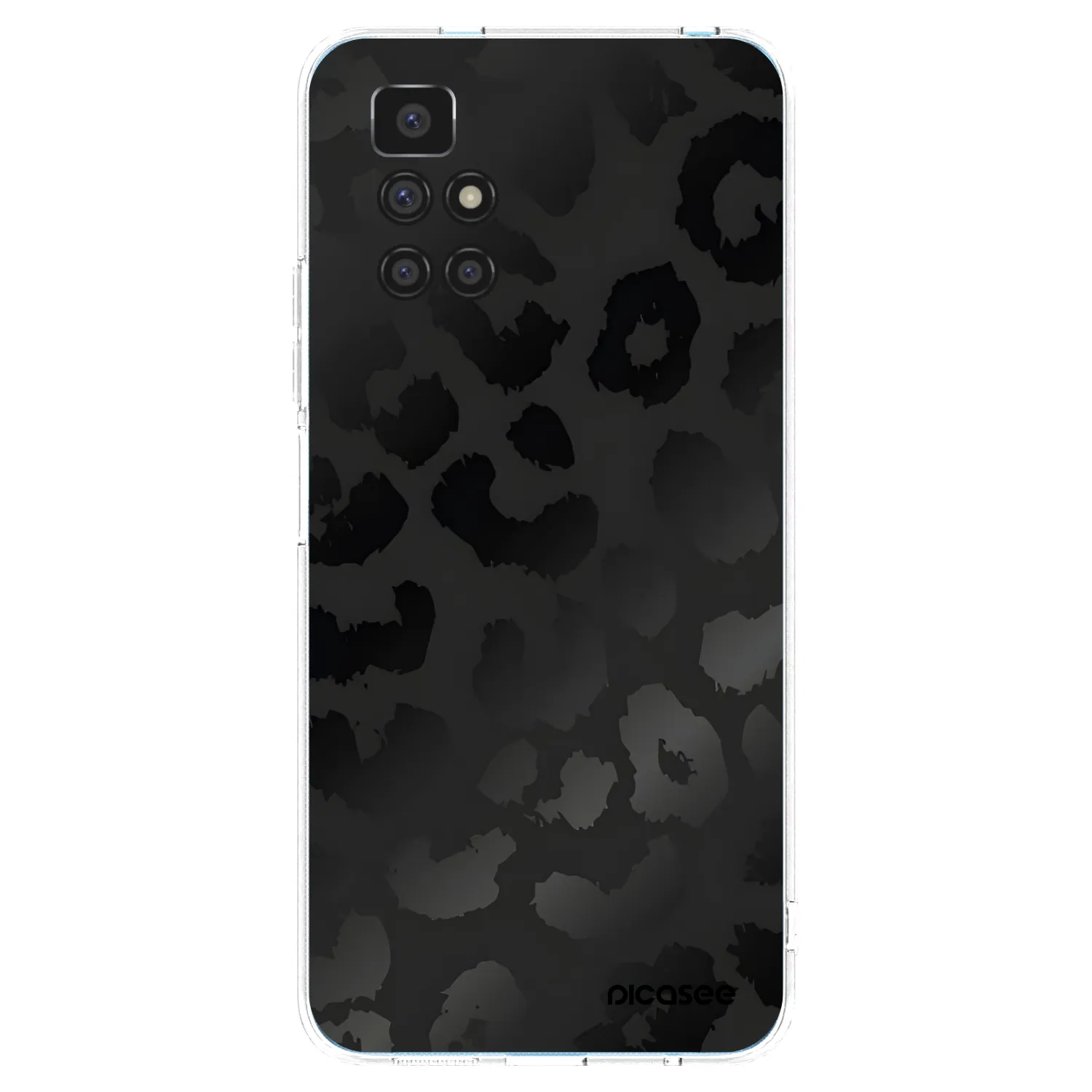 Picasee διαφανής θήκη σιλικόνης Xiaomi Redmi 10 - Midnight Leopard