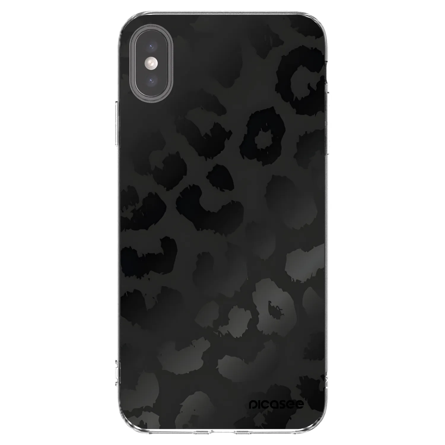 Picasee διαφανής θήκη σιλικόνης Apple iPhone XS Max - Midnight Leopard