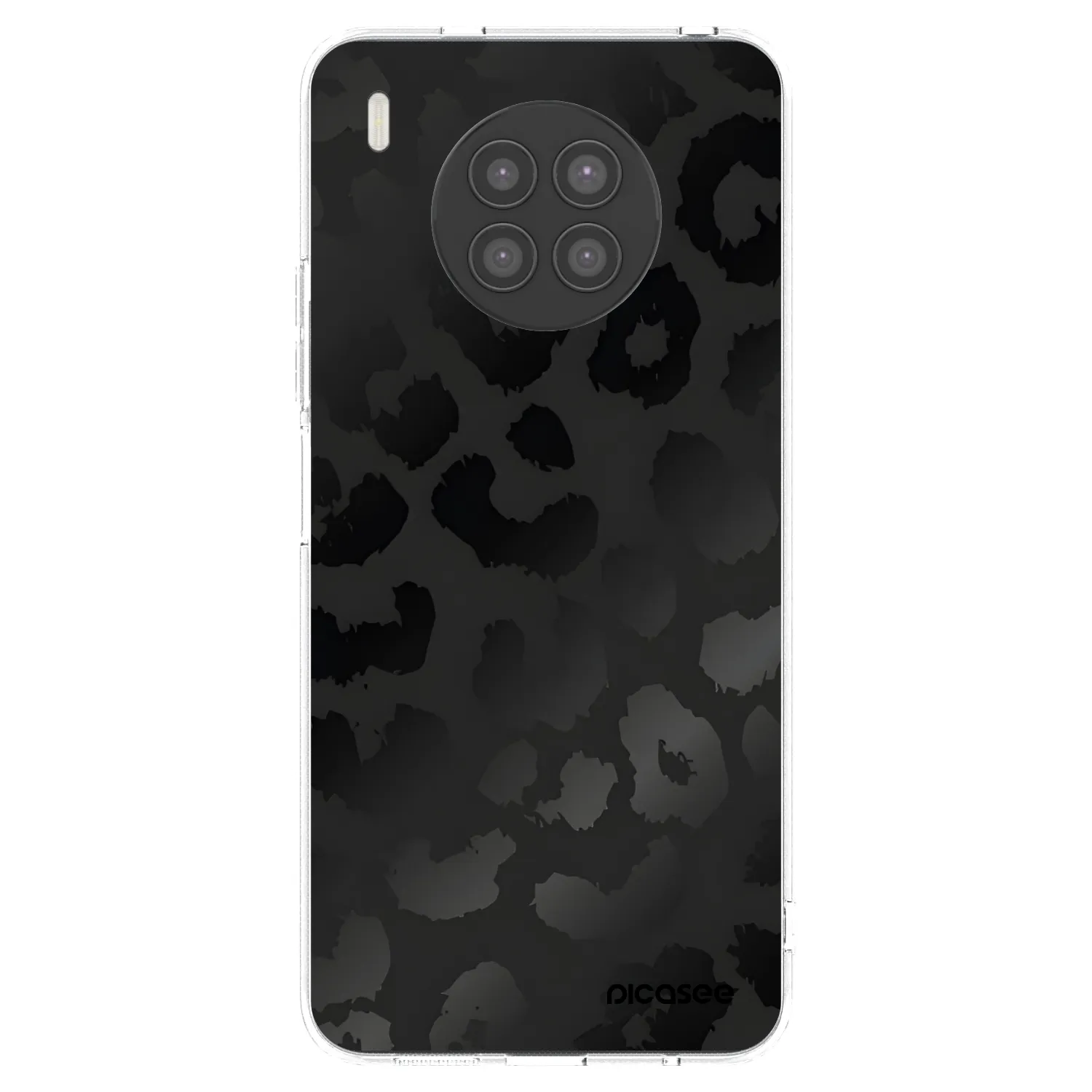Picasee διαφανής θήκη σιλικόνης Huawei Nova 8i - Midnight Leopard