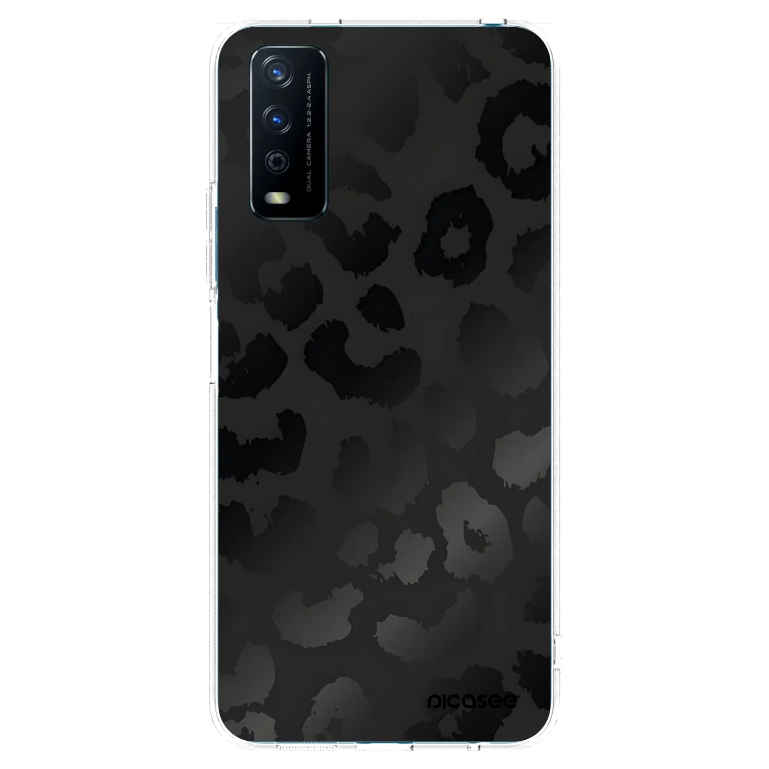 Picasee διαφανής θήκη σιλικόνης Vivo Y11s - Midnight Leopard