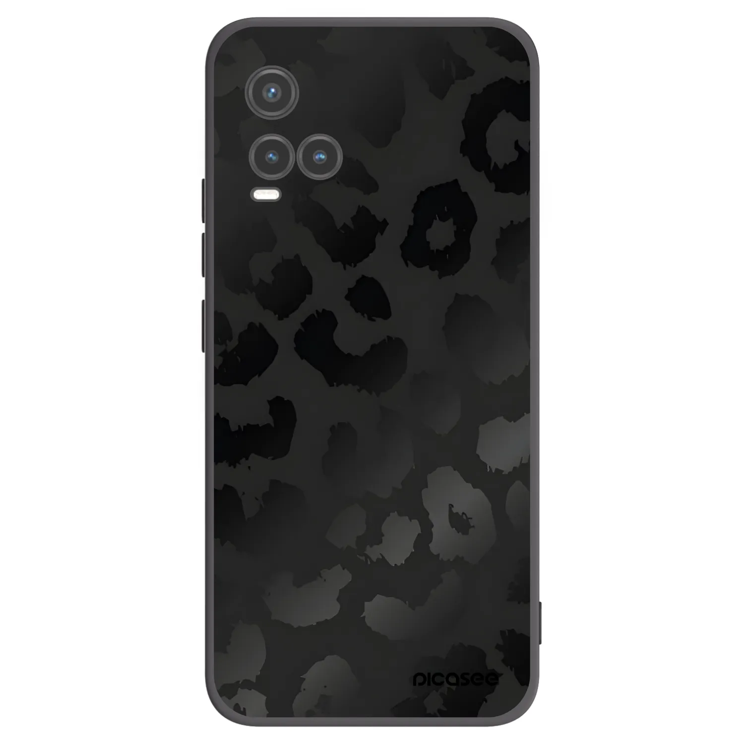 Picasee Μαύρη θήκη σιλικόνης για Vivo Y33s - Midnight Leopard