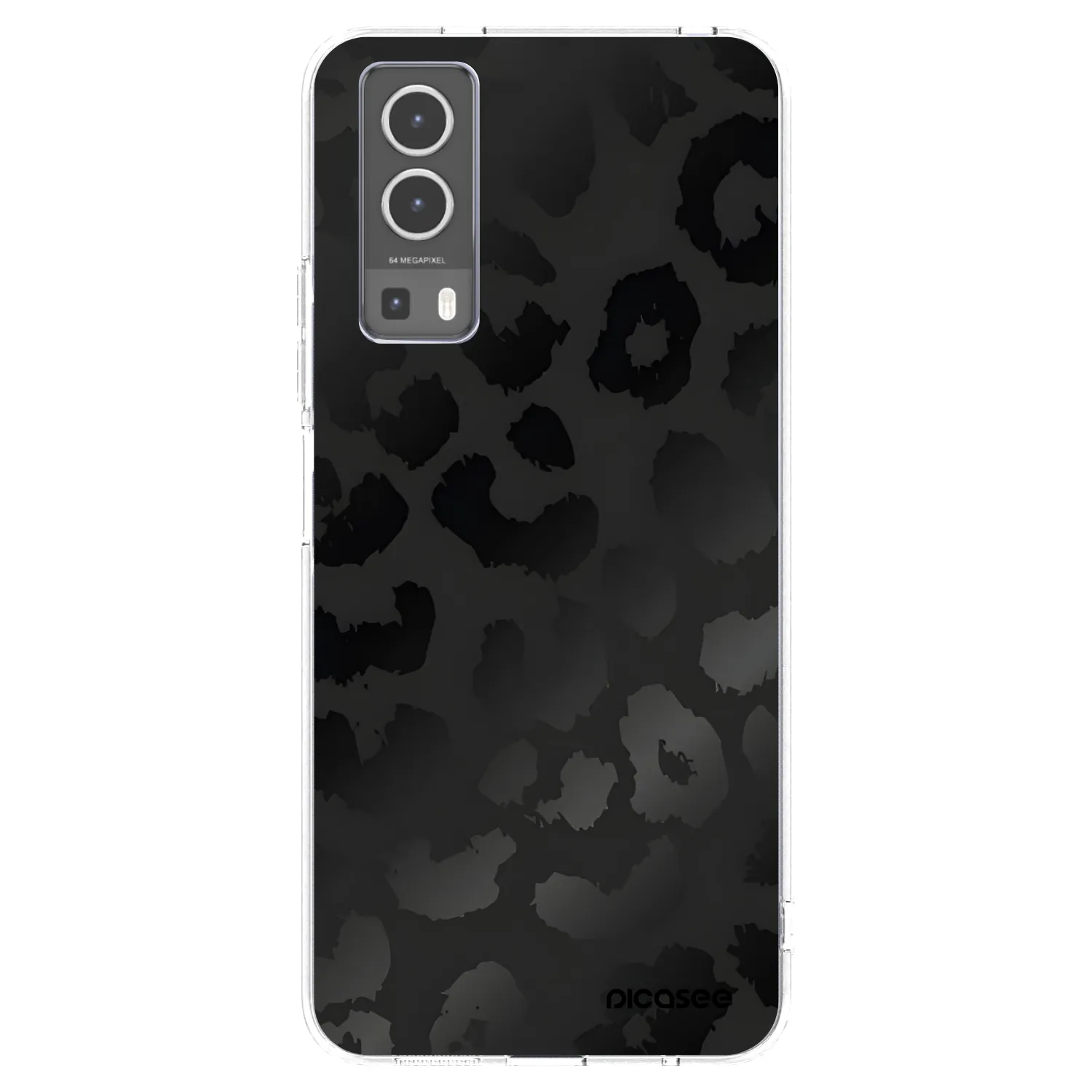 Picasee διαφανής θήκη σιλικόνης Vivo Y72 5G - Midnight Leopard