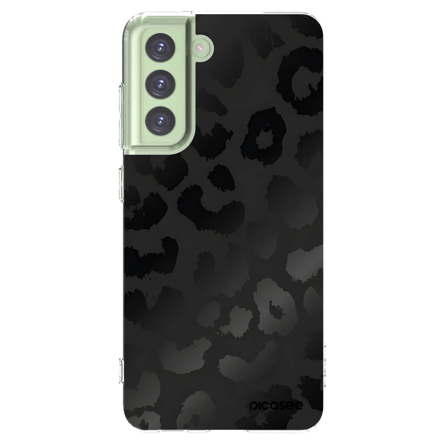 Picasee διαφανής θήκη σιλικόνης Samsung Galaxy S21 FE 5G - Midnight Leopard