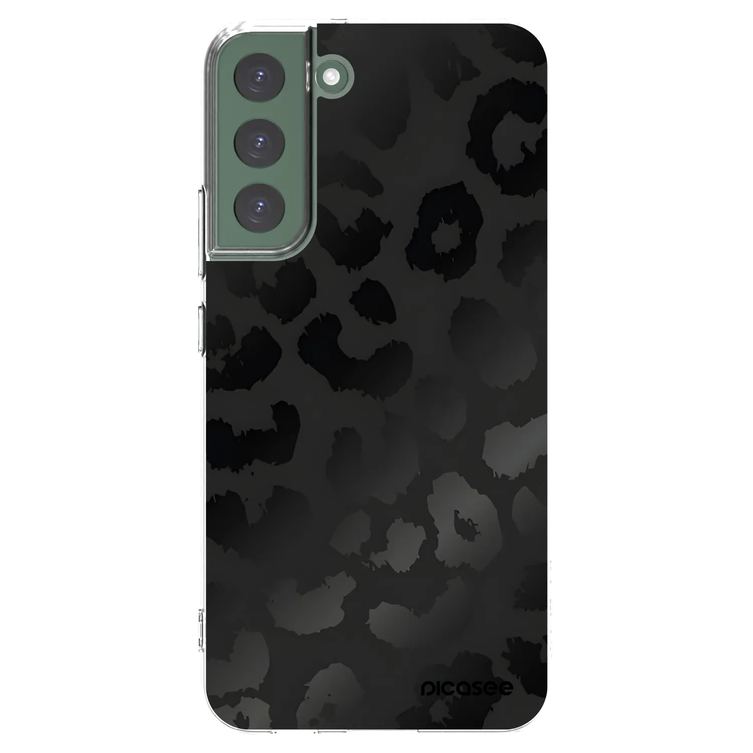 Picasee διαφανής θήκη σιλικόνης Samsung Galaxy S22+ 5G - Midnight Leopard