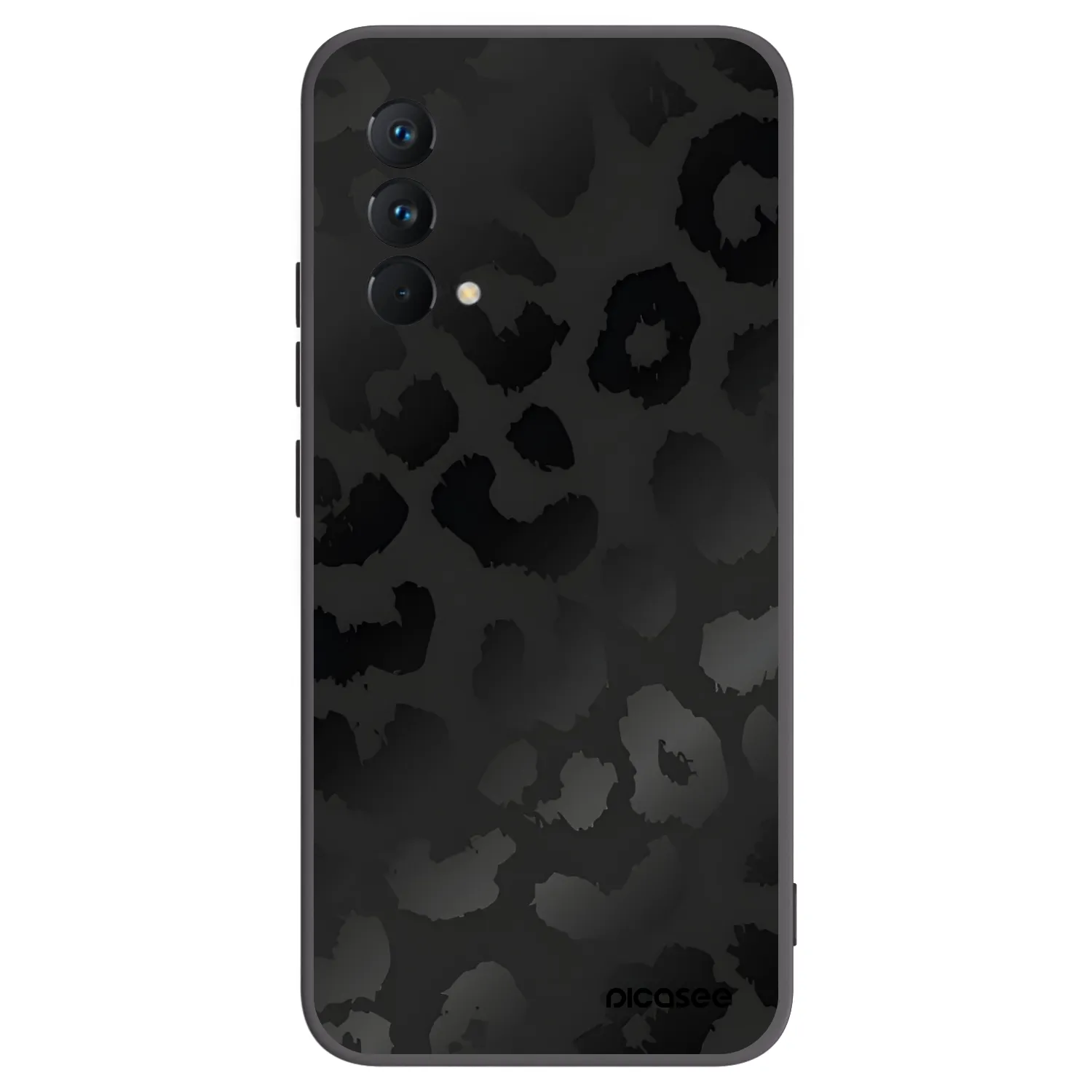 Picasee Μαύρη θήκη σιλικόνης για Realme GT Master Edition 5G - Midnight Leopard