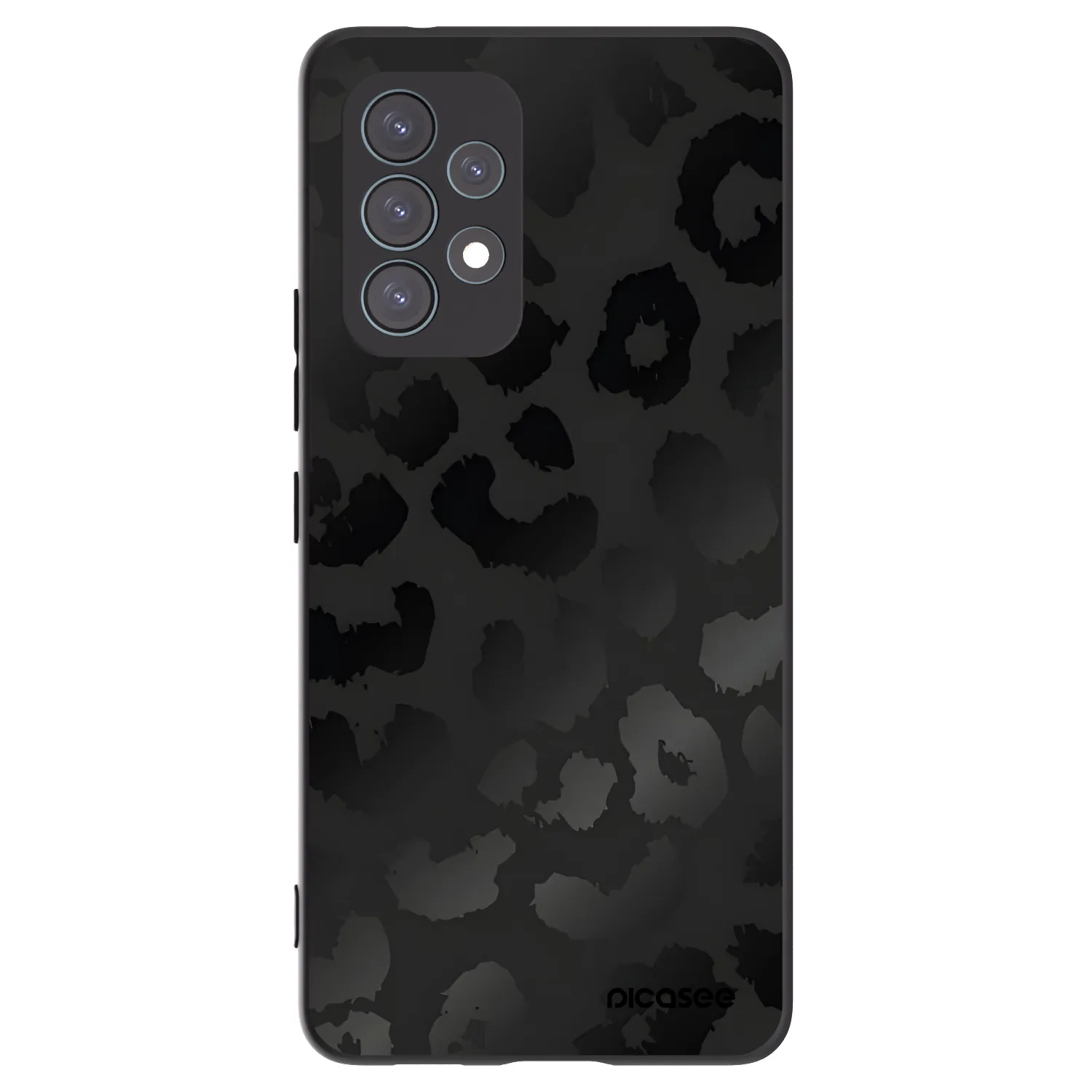 Picasee Μαύρη θήκη σιλικόνης για Samsung Galaxy A53 5G A536 - Midnight Leopard