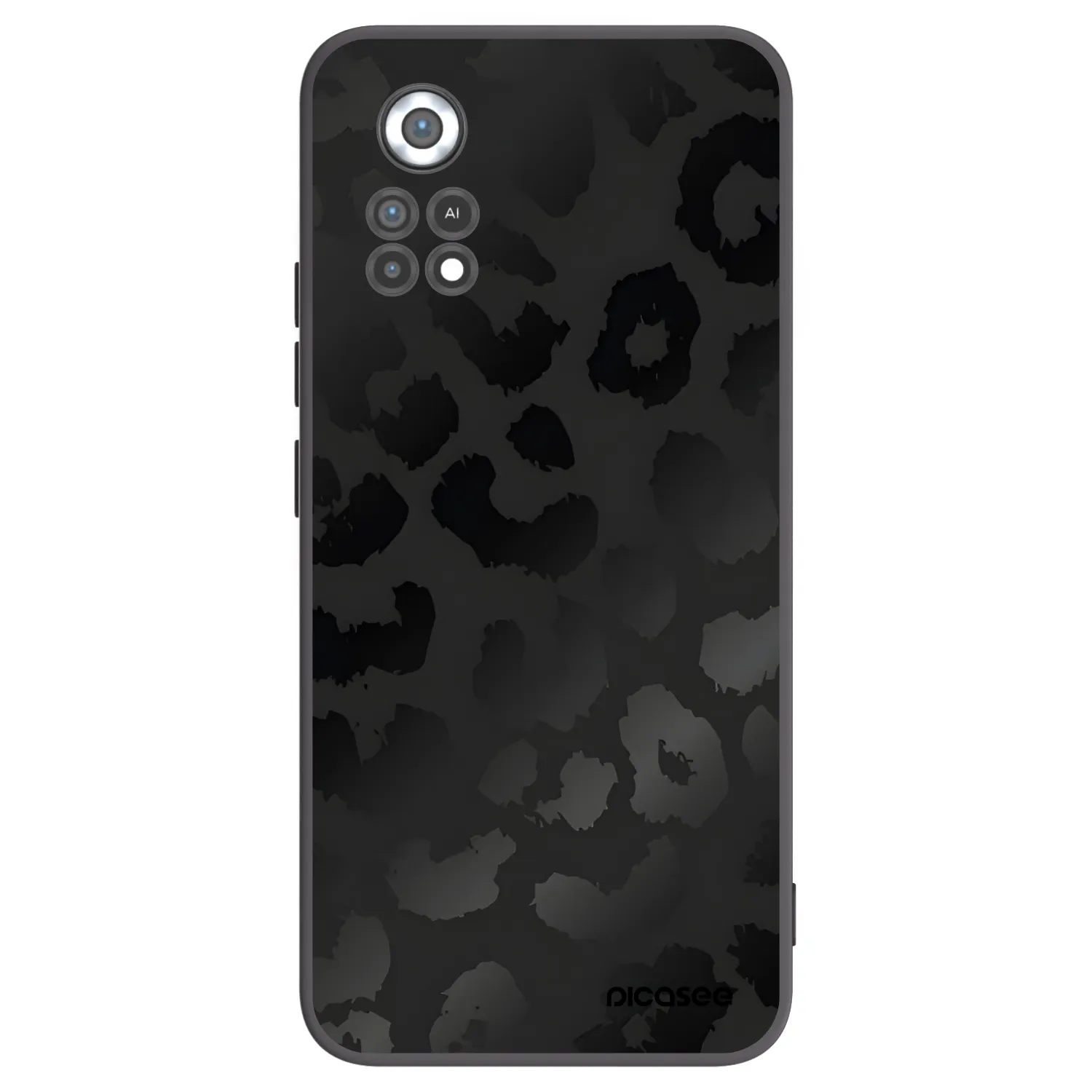Picasee Μαύρη θήκη σιλικόνης για Xiaomi Poco X4 Pro 5G - Midnight Leopard