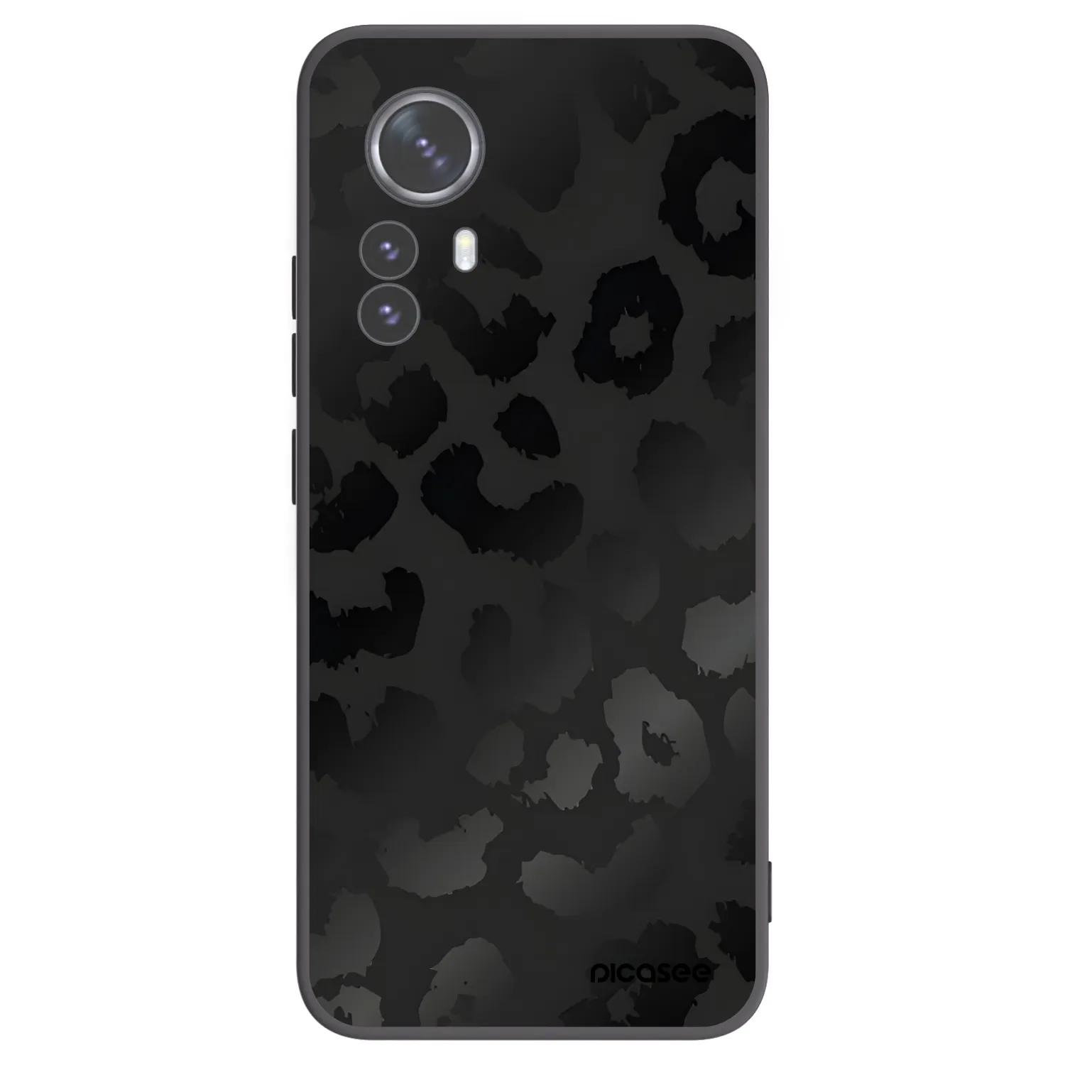 Picasee Μαύρη θήκη σιλικόνης για Xiaomi 12 Pro - Midnight Leopard