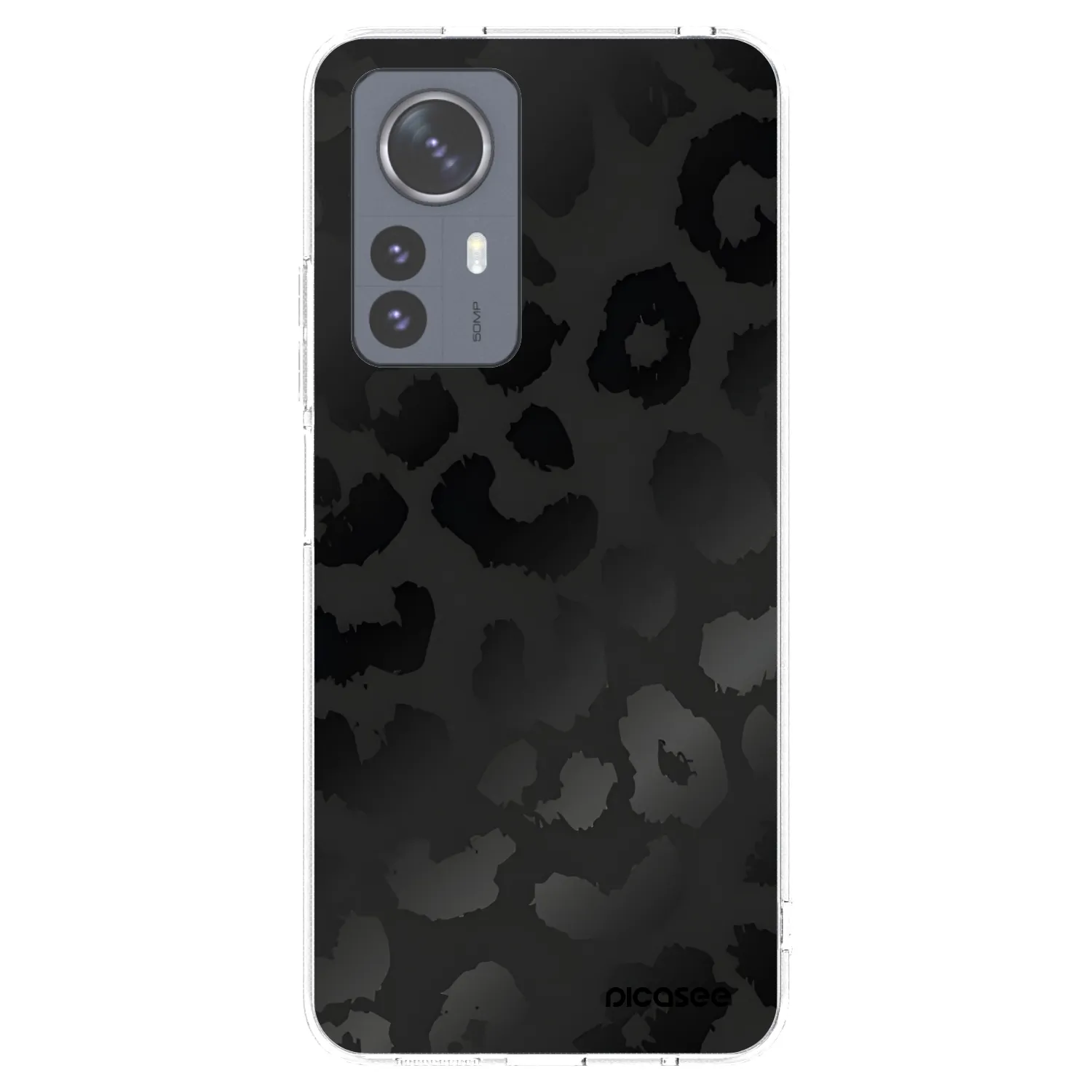 Picasee διαφανής θήκη σιλικόνης Xiaomi 12 Pro - Midnight Leopard