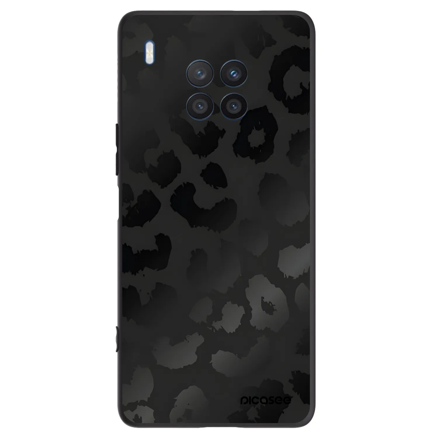 Picasee Μαύρη θήκη σιλικόνης για Honor 50 Lite - Midnight Leopard