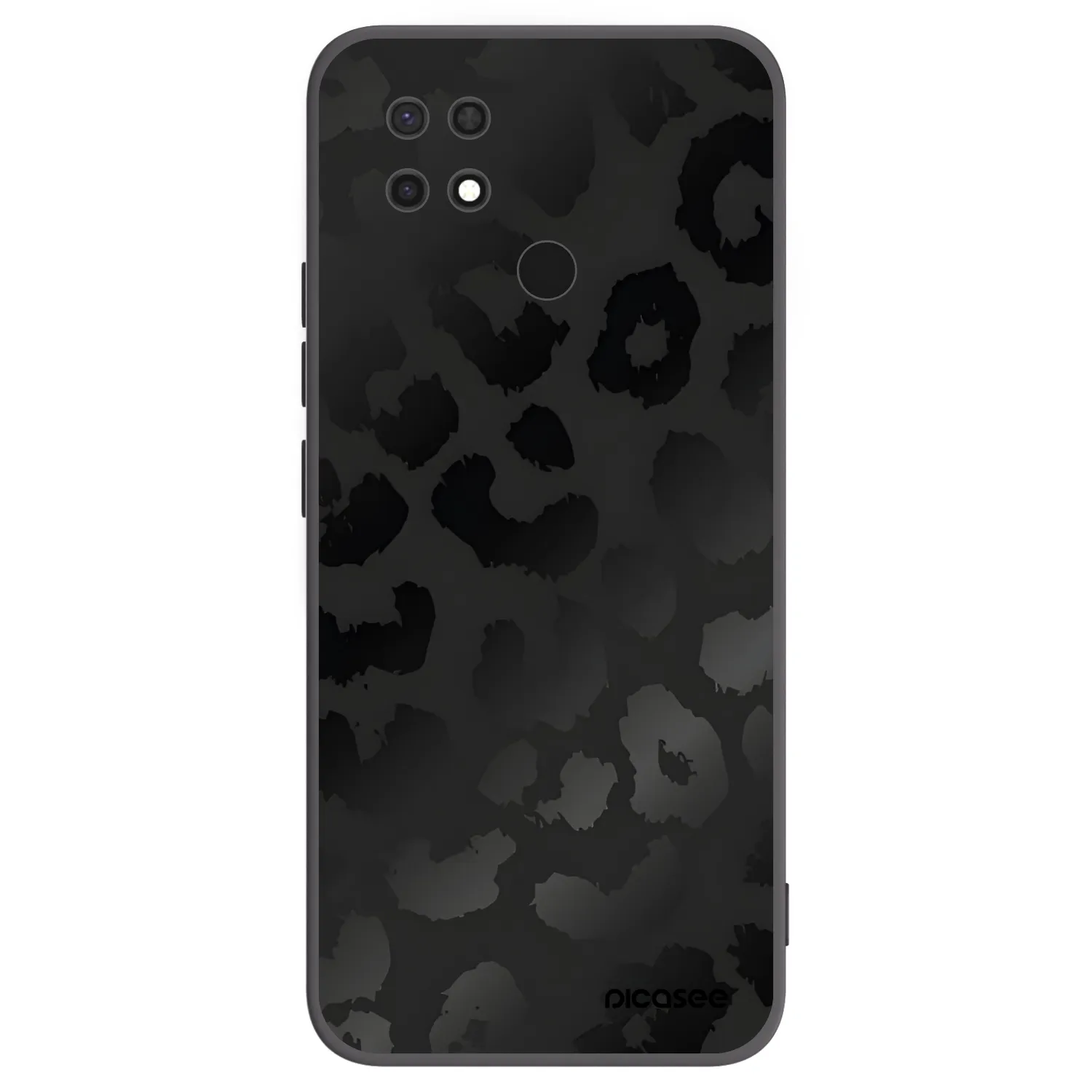 Picasee Μαύρη θήκη σιλικόνης για Xiaomi Redmi 10C - Midnight Leopard