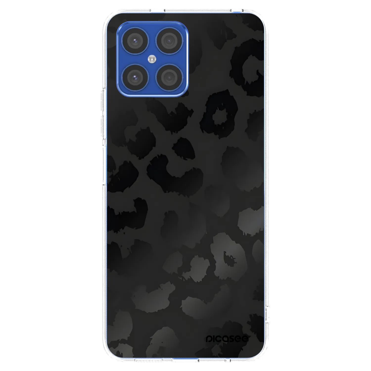 Picasee διαφανής θήκη σιλικόνης Honor X8 4G - Midnight Leopard