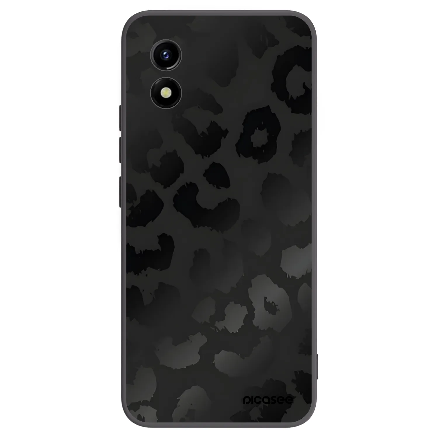 Picasee Μαύρη θήκη σιλικόνης για Vivo Y01 - Midnight Leopard