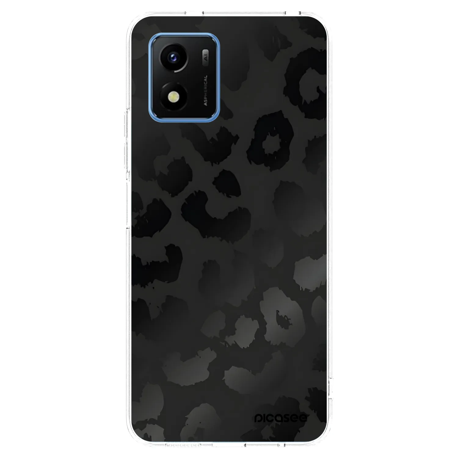 Picasee διαφανής θήκη σιλικόνης Vivo Y01 - Midnight Leopard
