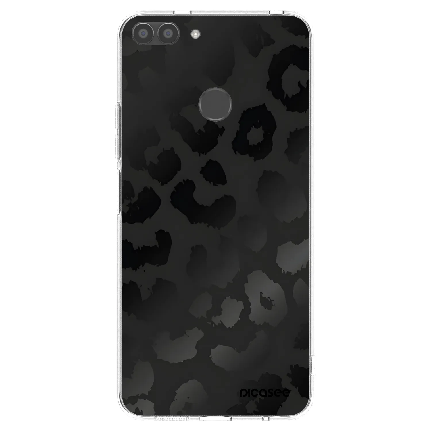 Picasee διαφανής θήκη σιλικόνης Huawei P Smart - Midnight Leopard