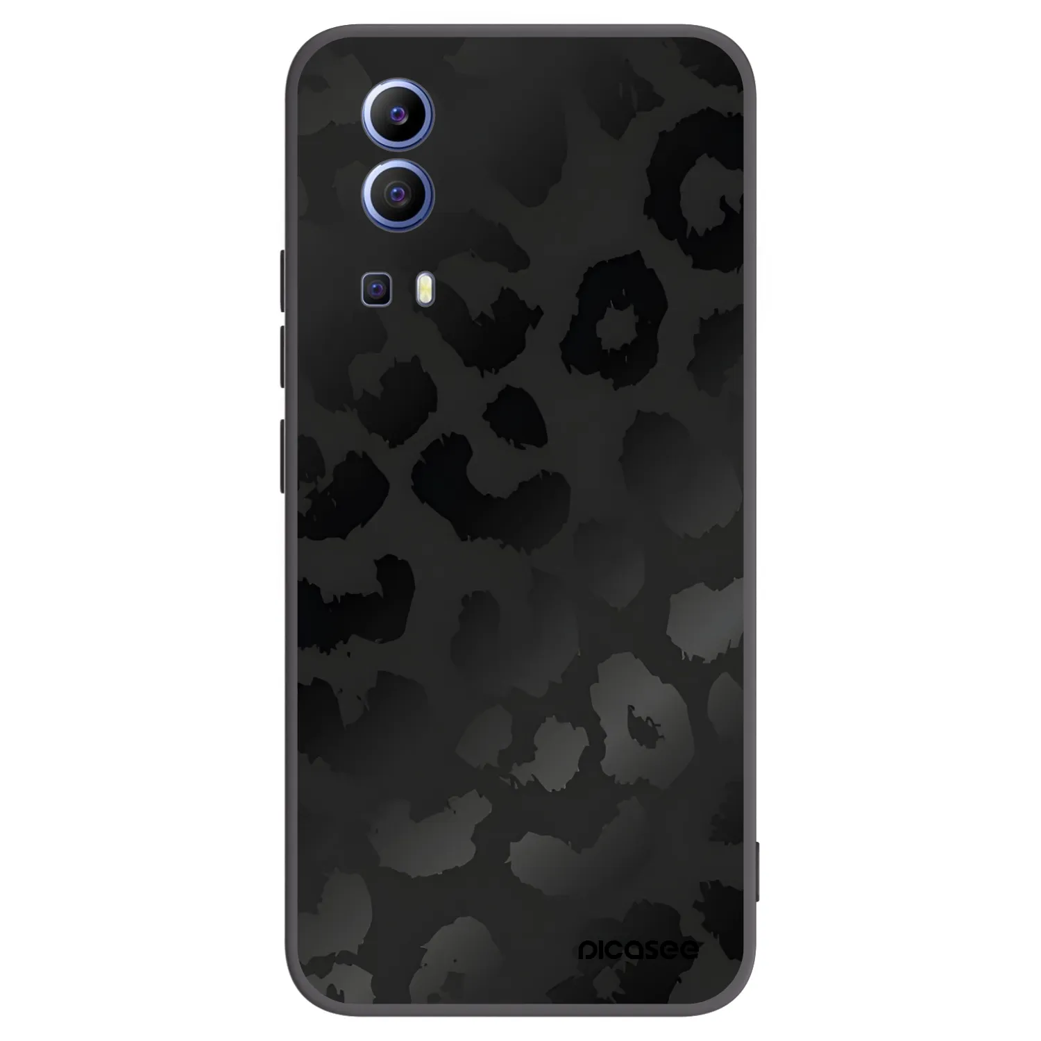 Picasee Μαύρη θήκη σιλικόνης για Vivo Y52 5G - Midnight Leopard