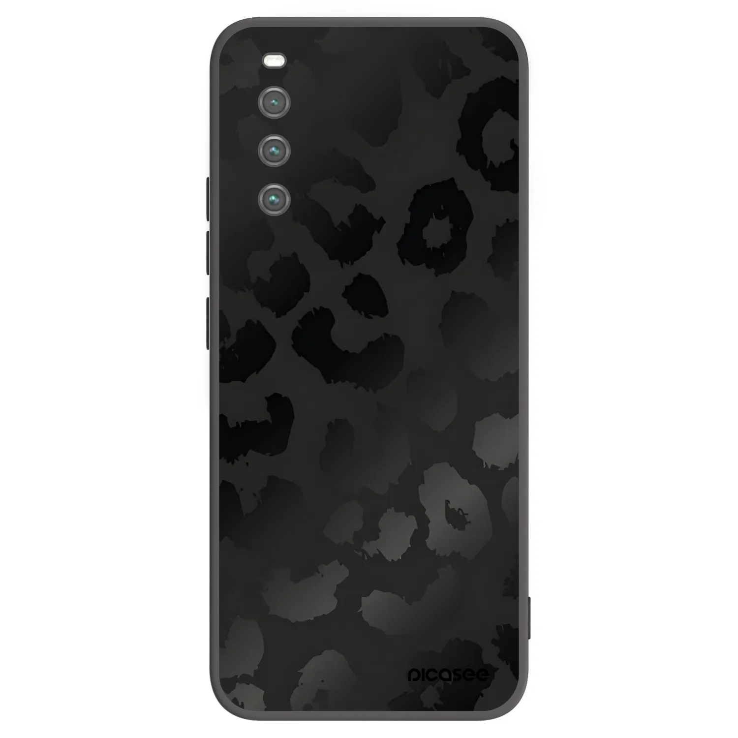 Picasee Μαύρη θήκη σιλικόνης για Sony Xperia 10 IV 5G - Midnight Leopard