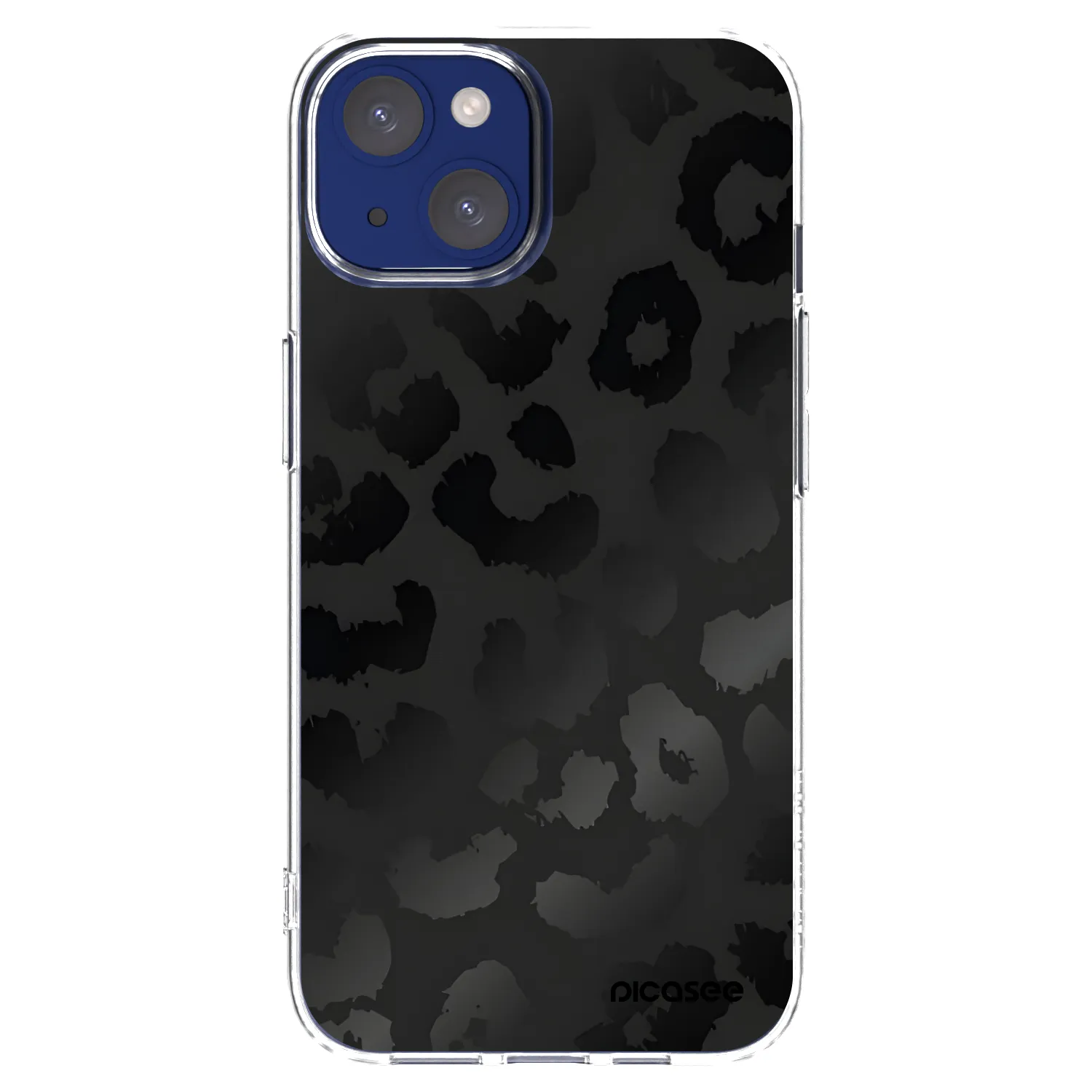 Picasee διαφανής θήκη σιλικόνης Apple iPhone 14 - Midnight Leopard