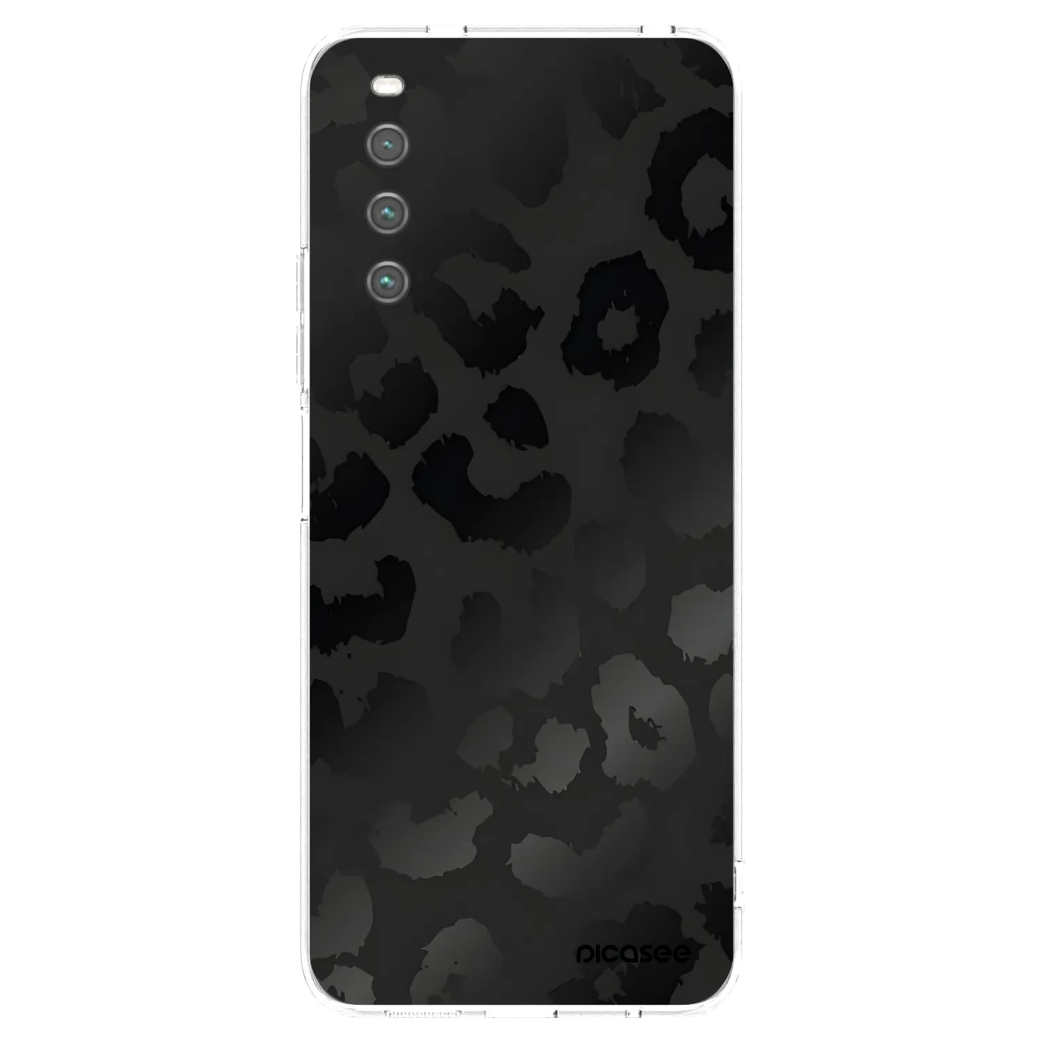 Picasee διαφανής θήκη σιλικόνης Sony Xperia 10 IV 5G - Midnight Leopard