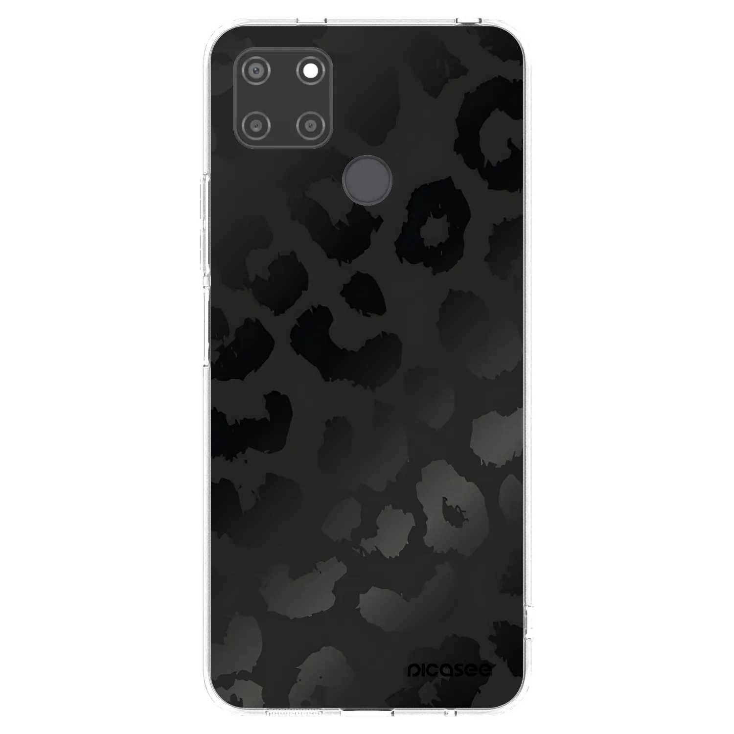 Picasee διαφανής θήκη σιλικόνης Realme C21Y - Midnight Leopard