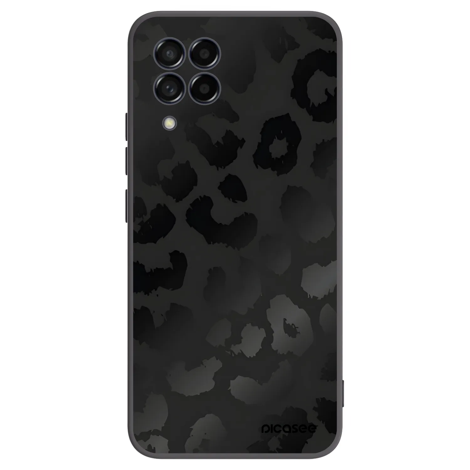 Picasee Μαύρη θήκη σιλικόνης για Samsung Galaxy M53 5G - Midnight Leopard