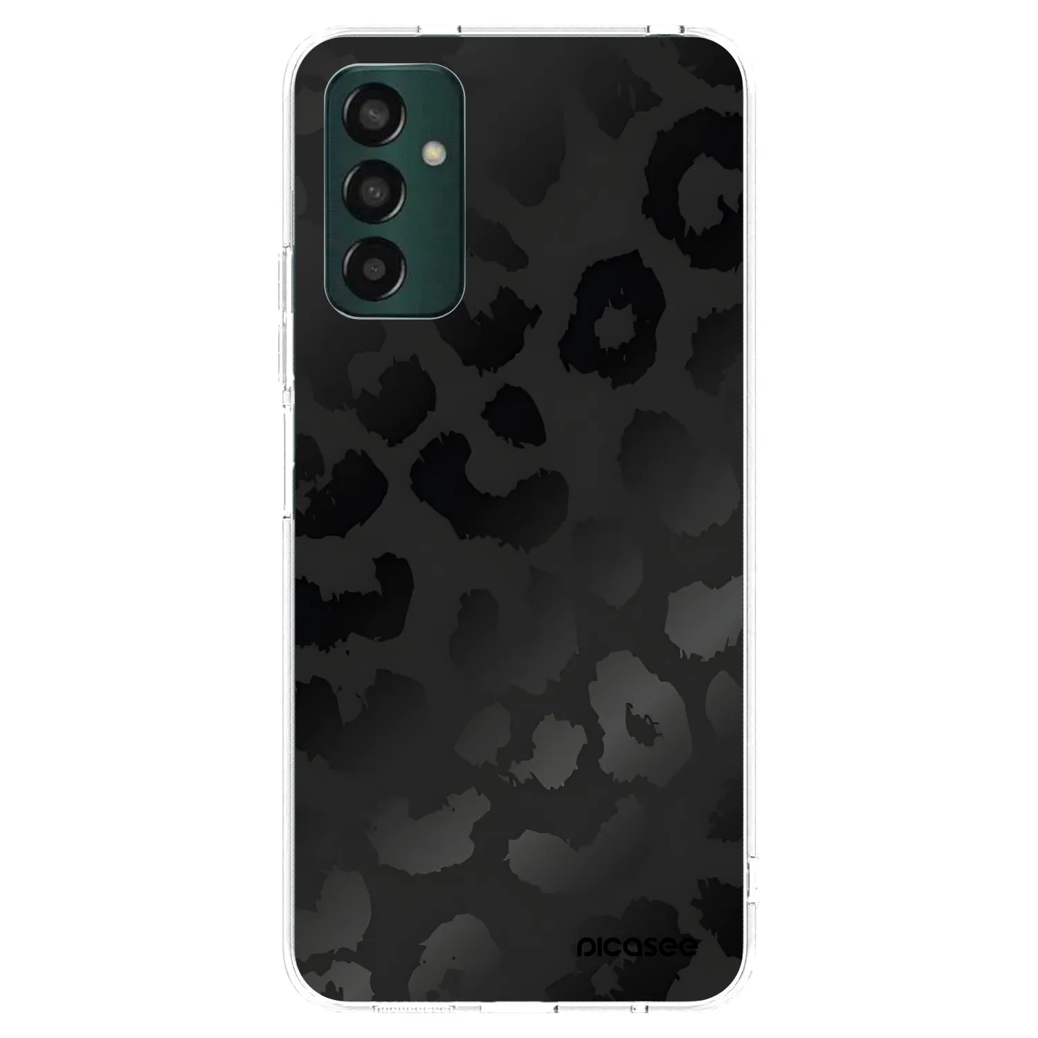 Picasee διαφανής θήκη σιλικόνης Samsung Galaxy M13 M135F - Midnight Leopard